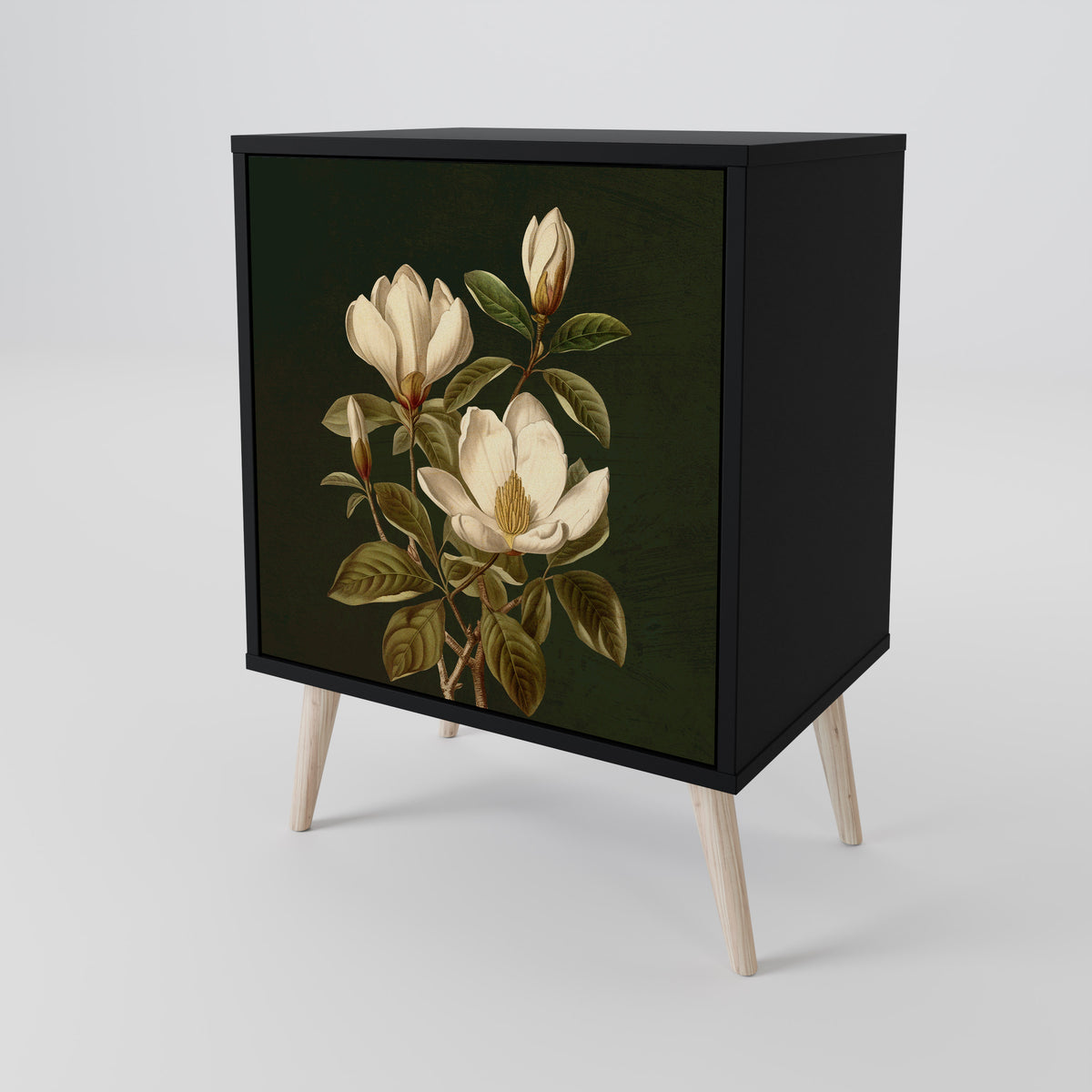 FLORAL NOIR Skänk med en dörr