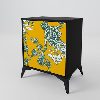 YELLOW CHINOISERIE Skänk med en dörr