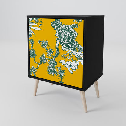 YELLOW CHINOISERIE Skänk med en dörr