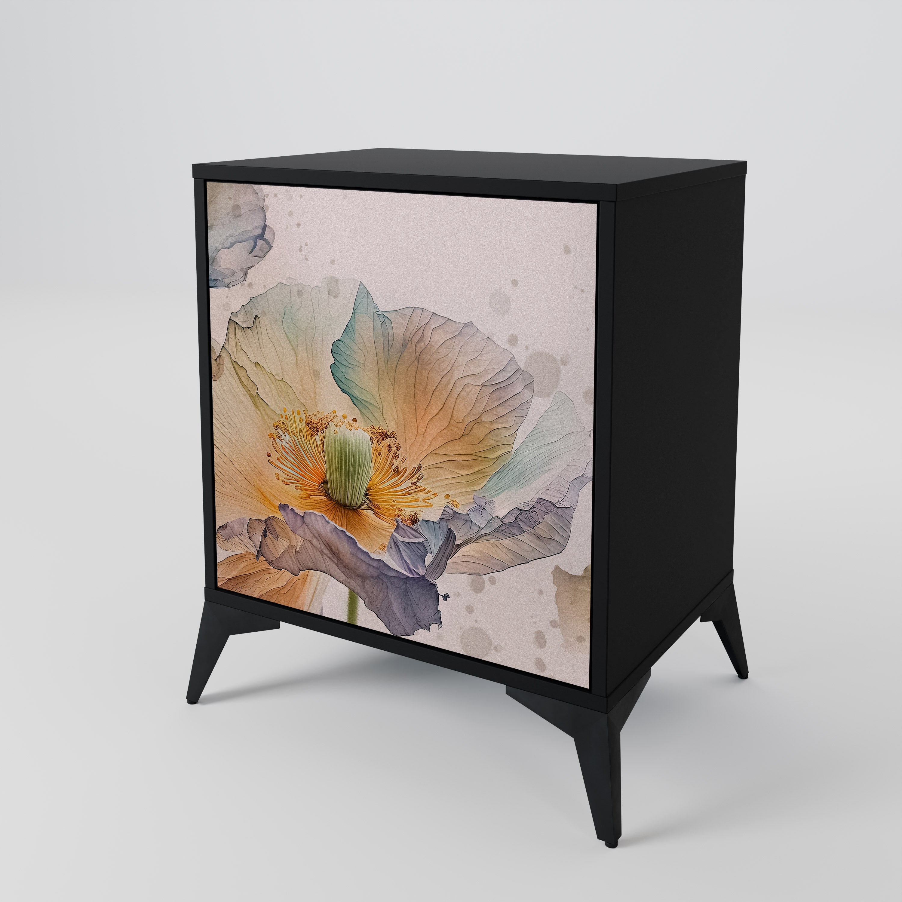 SOFTEN POPPY 1-Door Sideboard