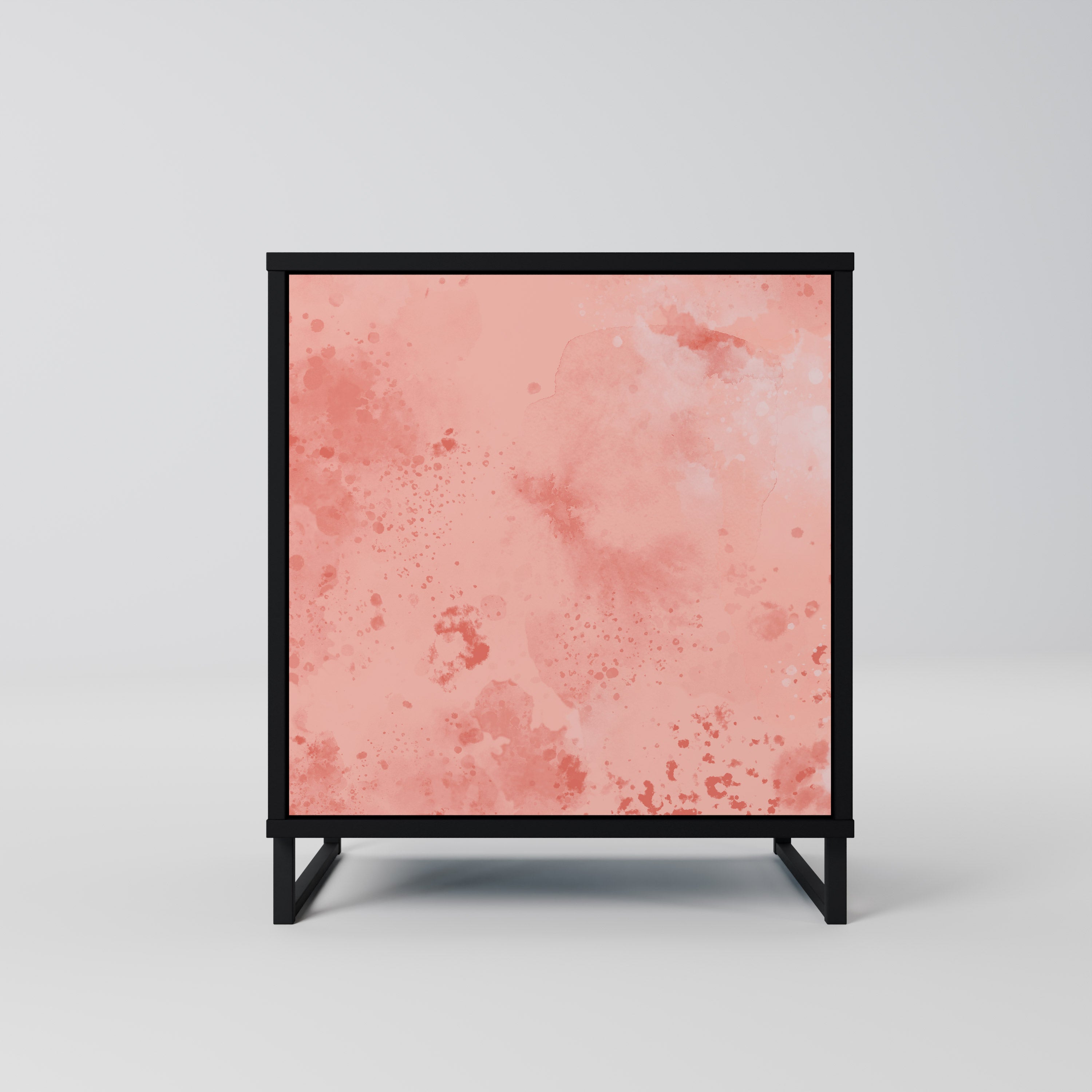 CRANE DANCE skänk med 1 dörr i svart finish