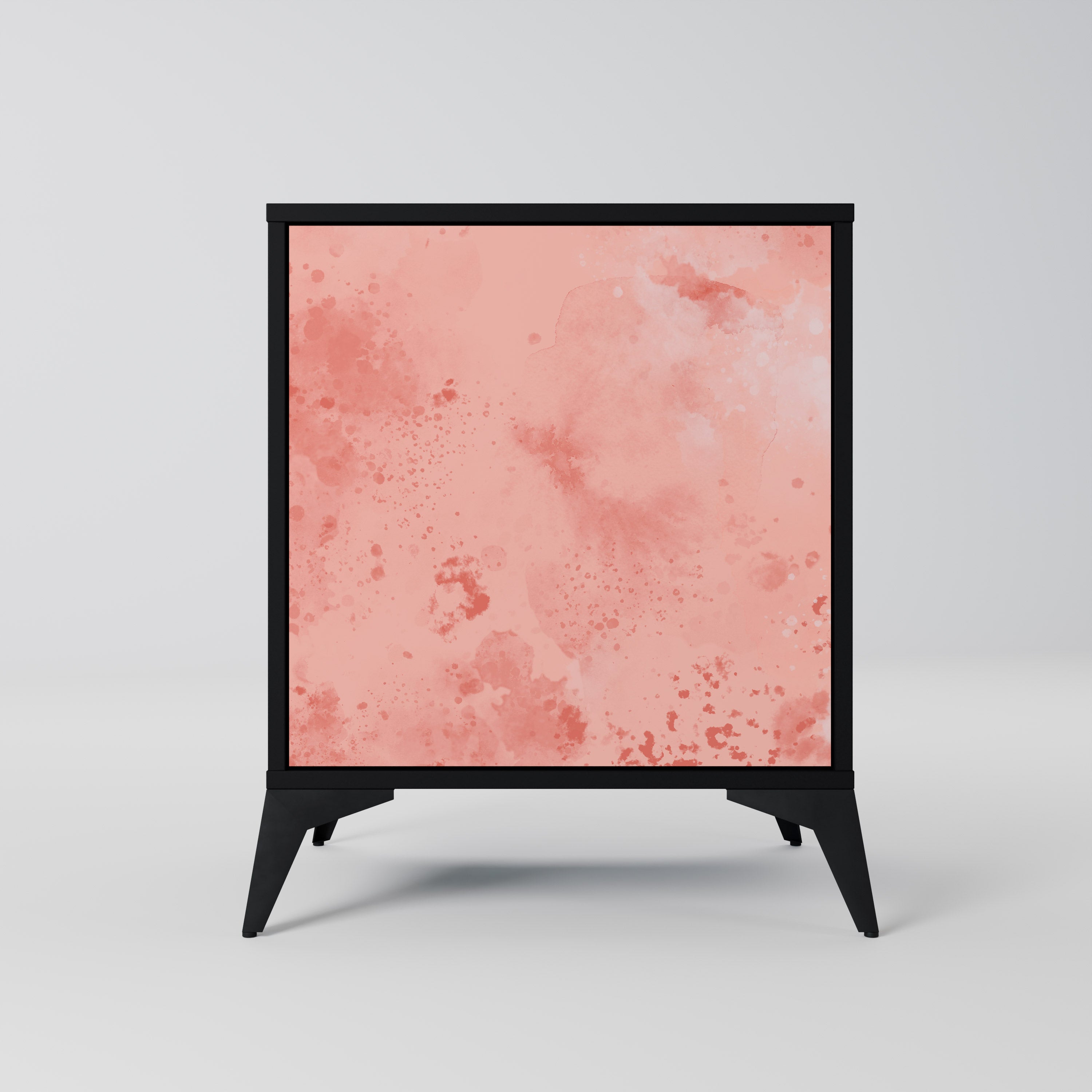 CRANE DANCE skänk med 1 dörr i svart finish