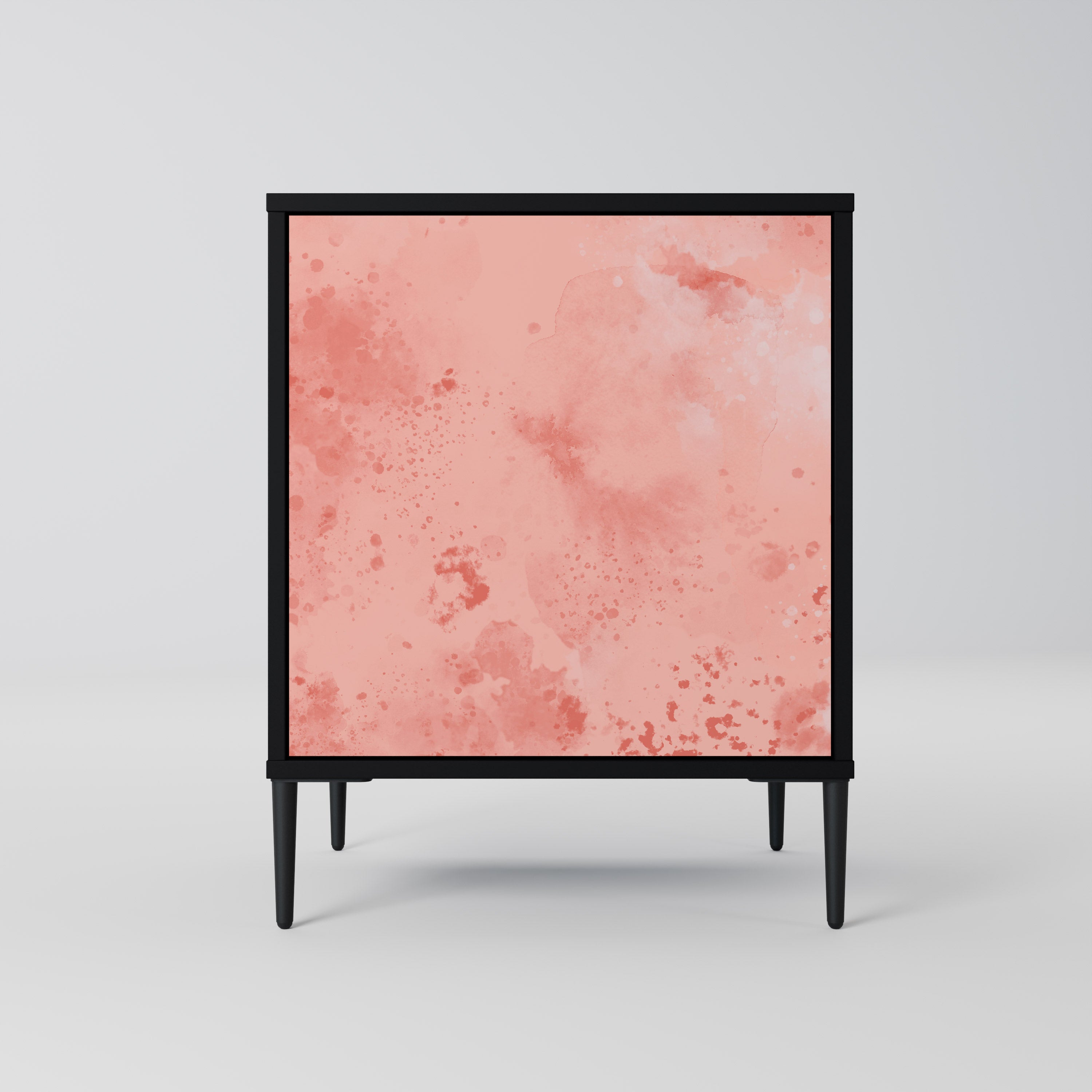 CRANE DANCE skänk med 1 dörr i svart finish