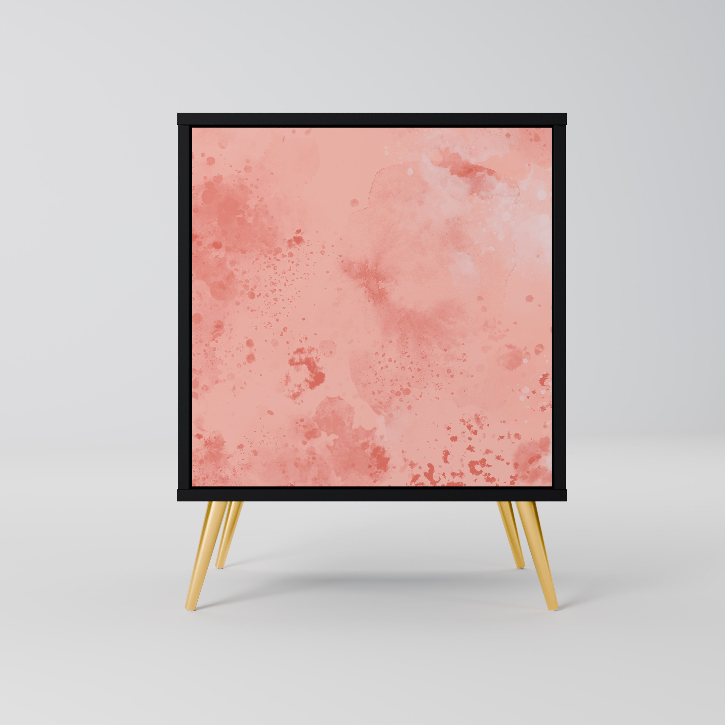 CRANE DANCE skänk med 1 dörr i svart finish