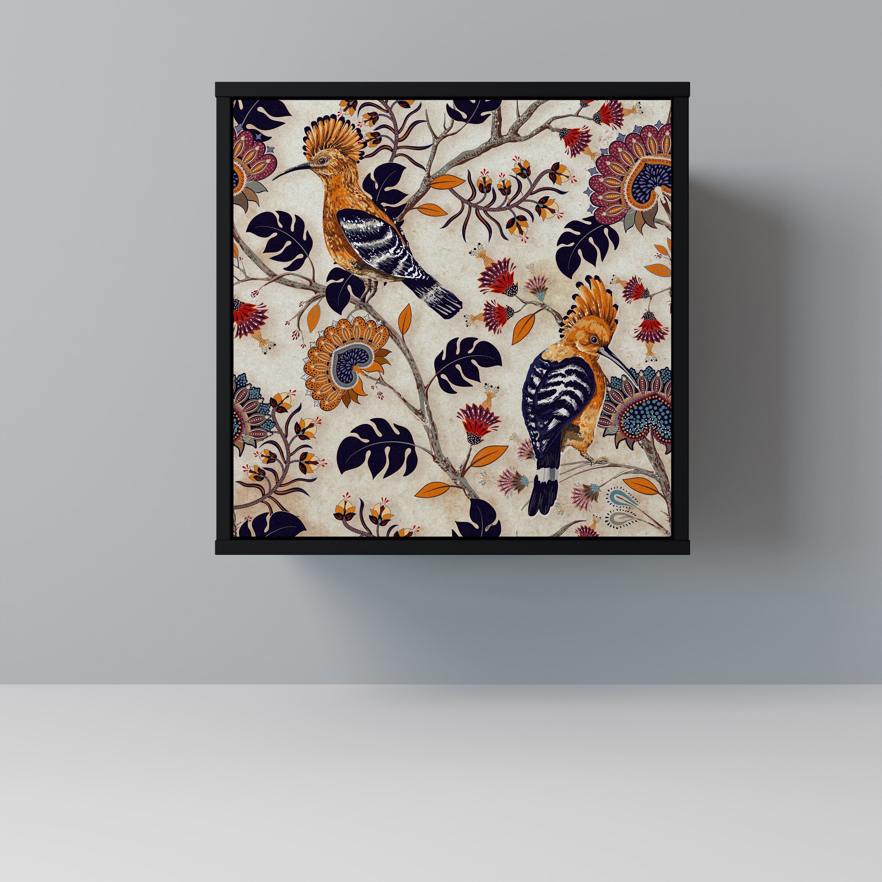 EMINENT HOOPOE skänk med 1 dörr i svart finish