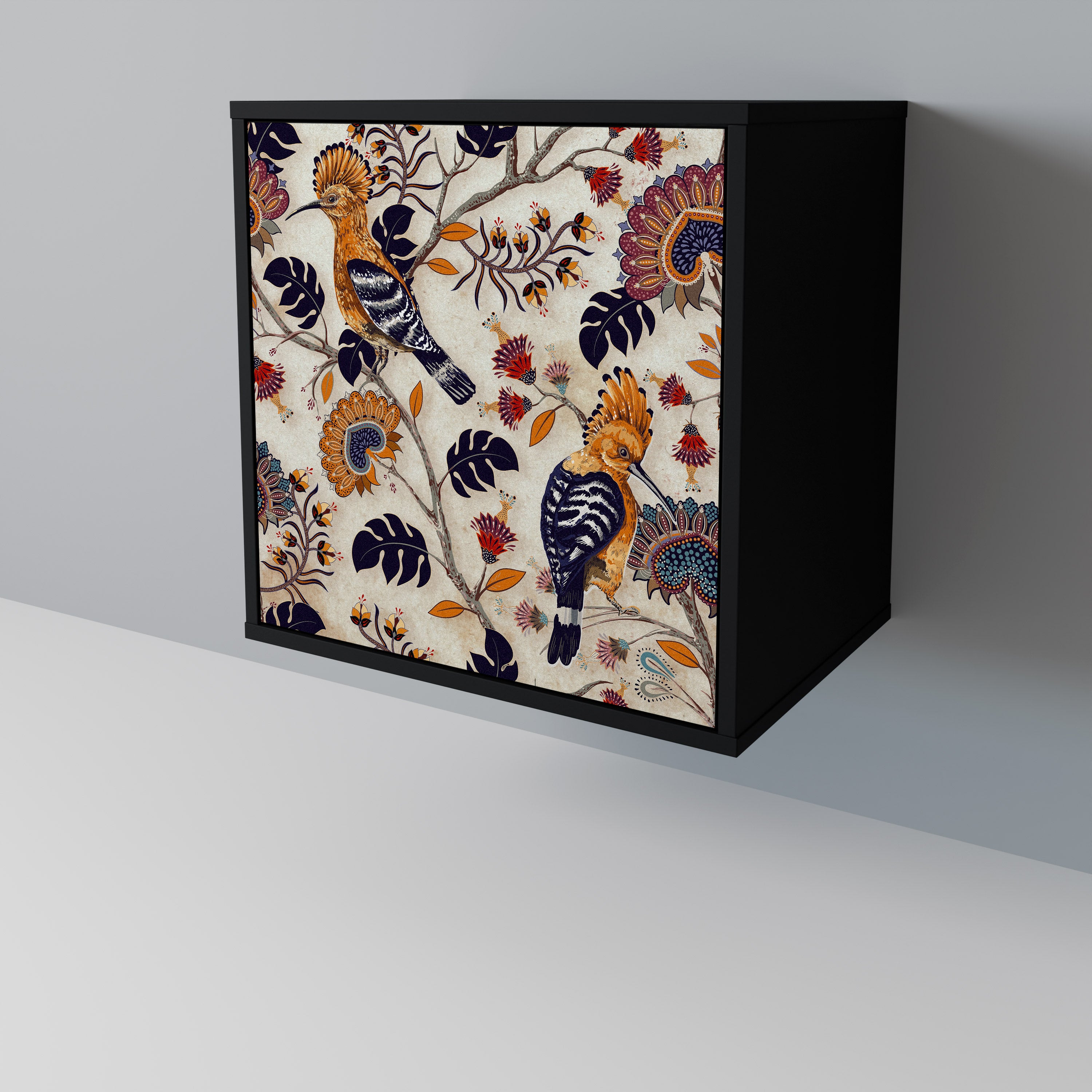 EMINENT HOOPOE skänk med 1 dörr i svart finish