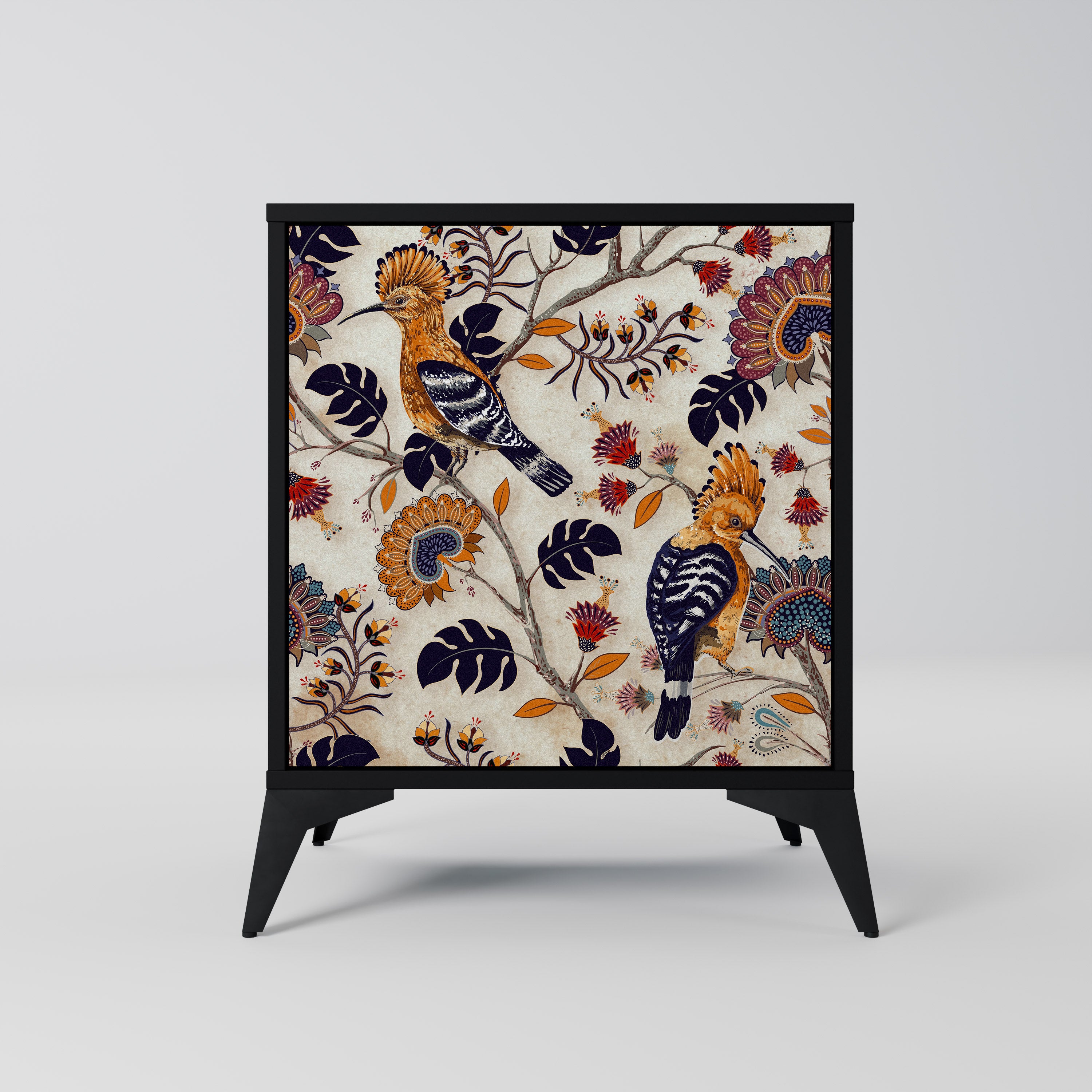 EMINENT HOOPOE skänk med 1 dörr i svart finish