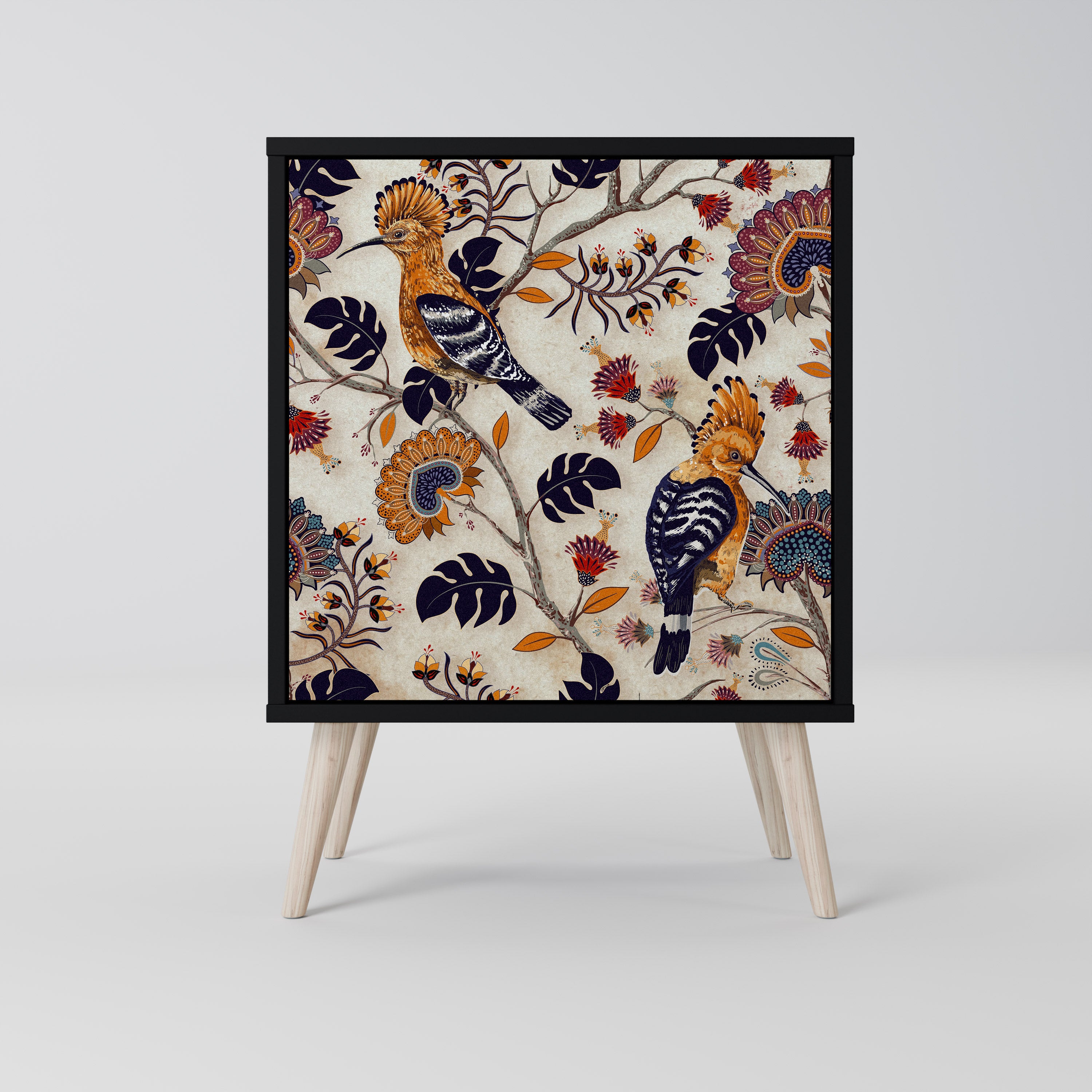 EMINENT HOOPOE skänk med 1 dörr i svart finish