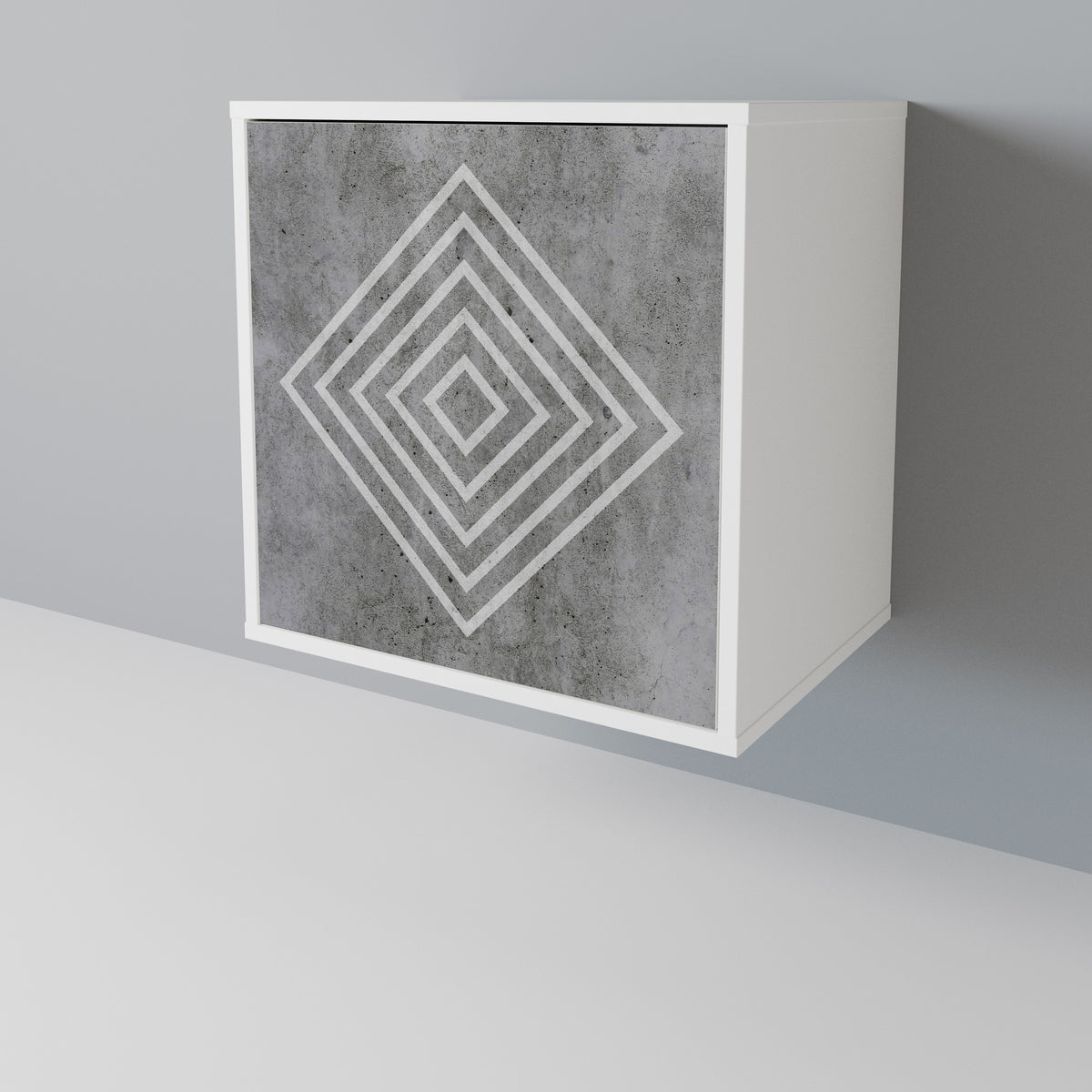 POLYGONAL ARTISTRY Skänk med en dörr