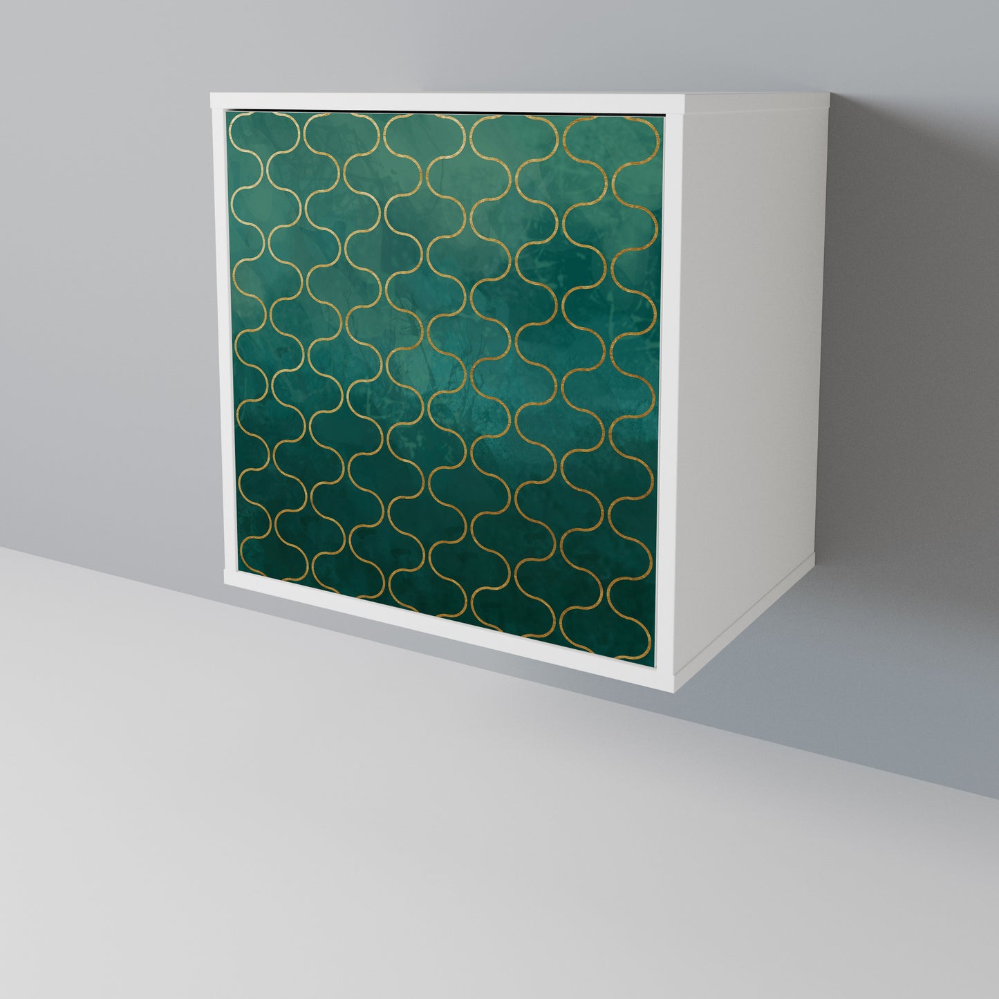TESSELATED GREENERY Skänk med en dörr