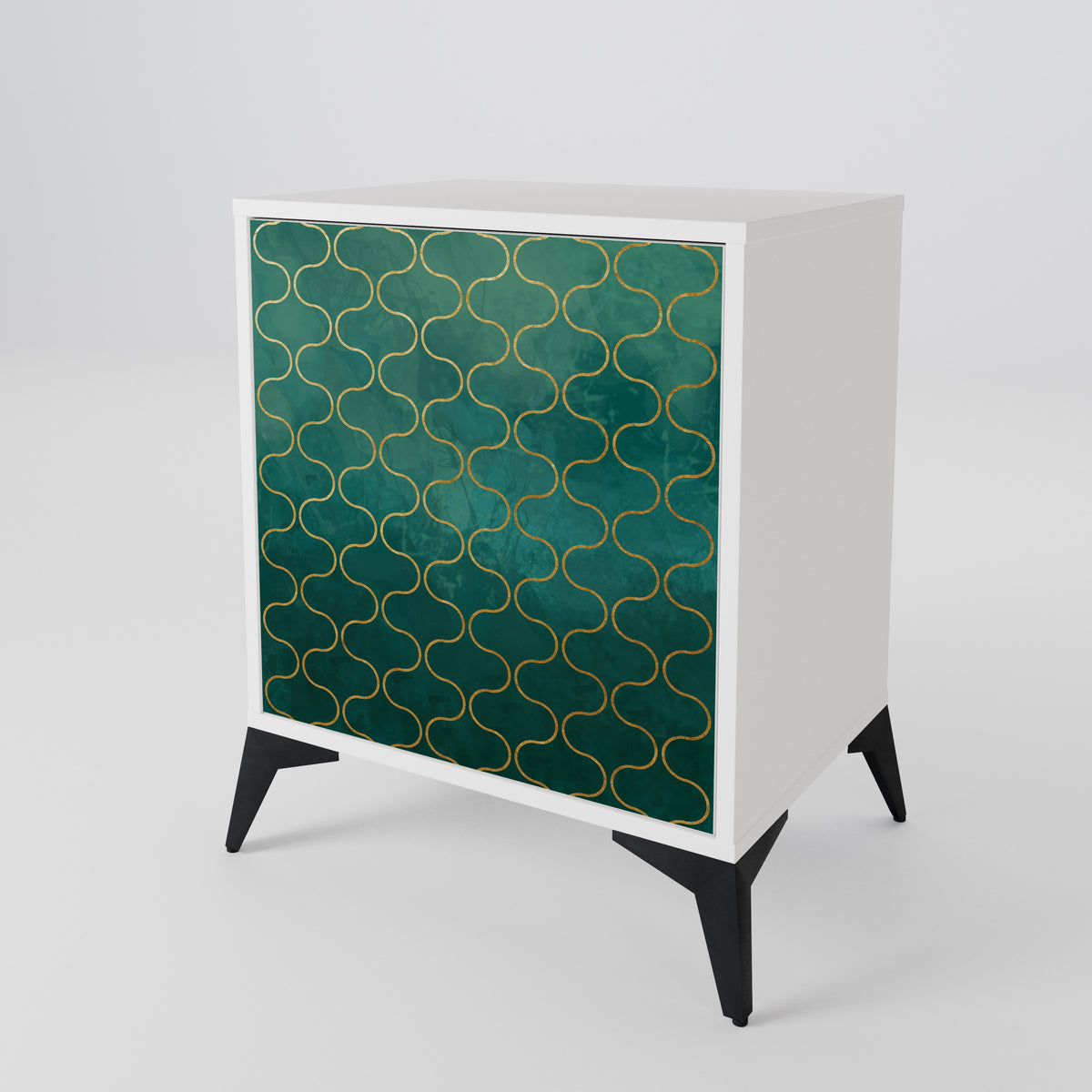 TESSELATED GREENERY Skänk med en dörr