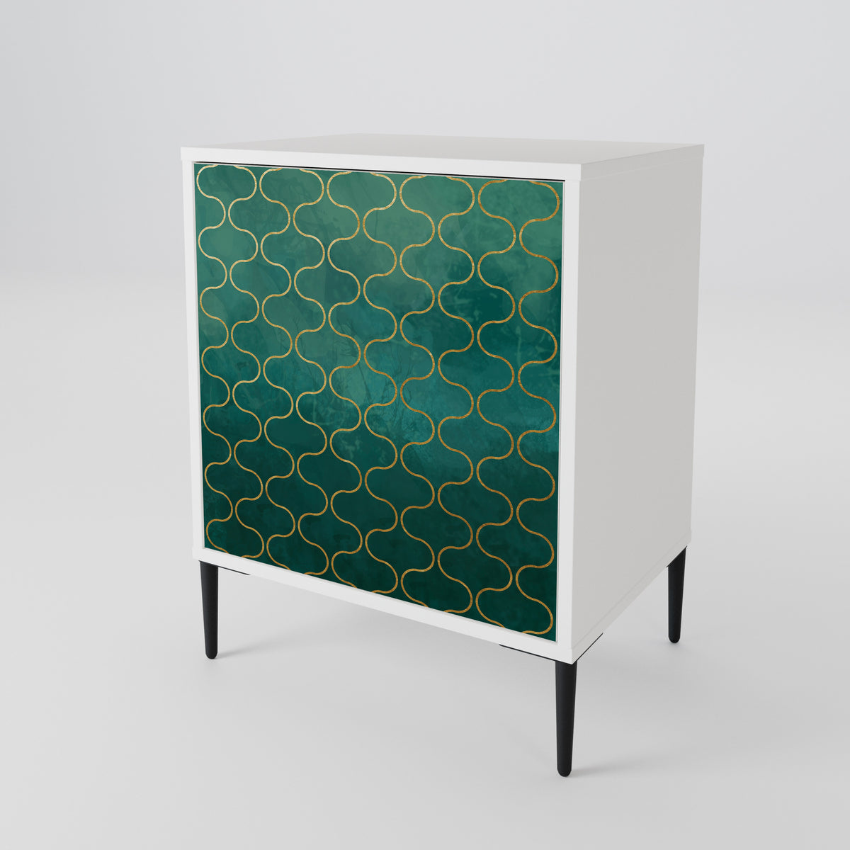 TESSELATED GREENERY Skänk med en dörr