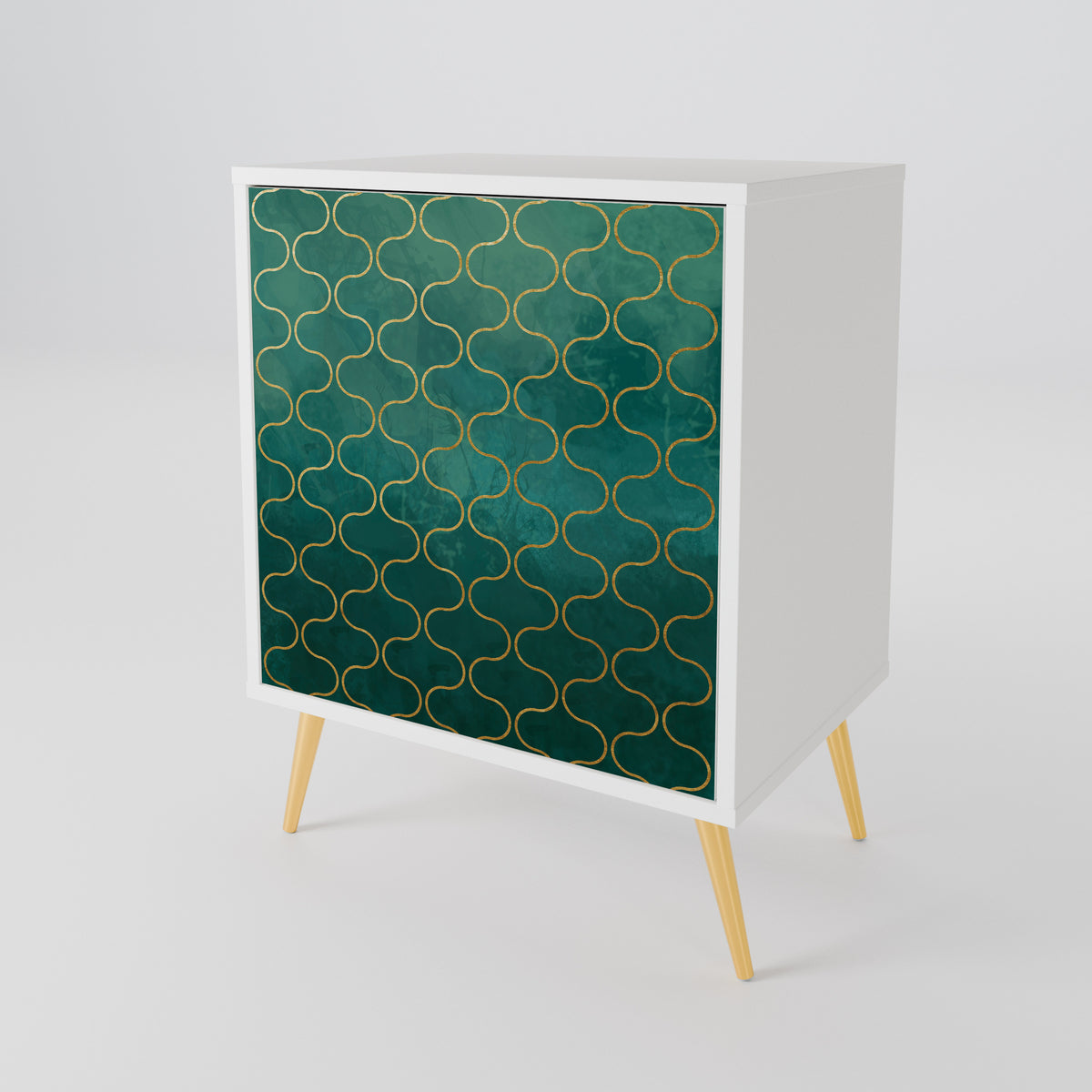 TESSELATED GREENERY Skänk med en dörr