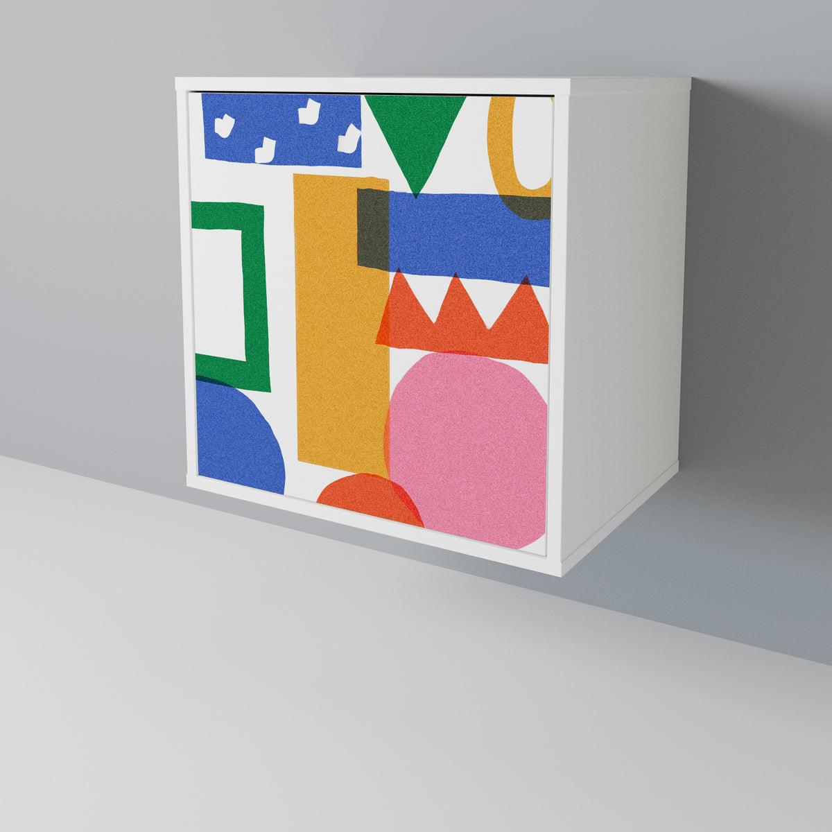 GEOMETRIC GLIMMER Skänk med en dörr