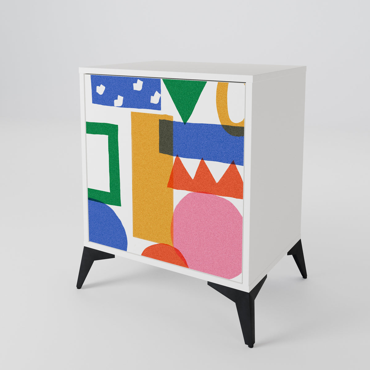GEOMETRIC GLIMMER Skänk med en dörr