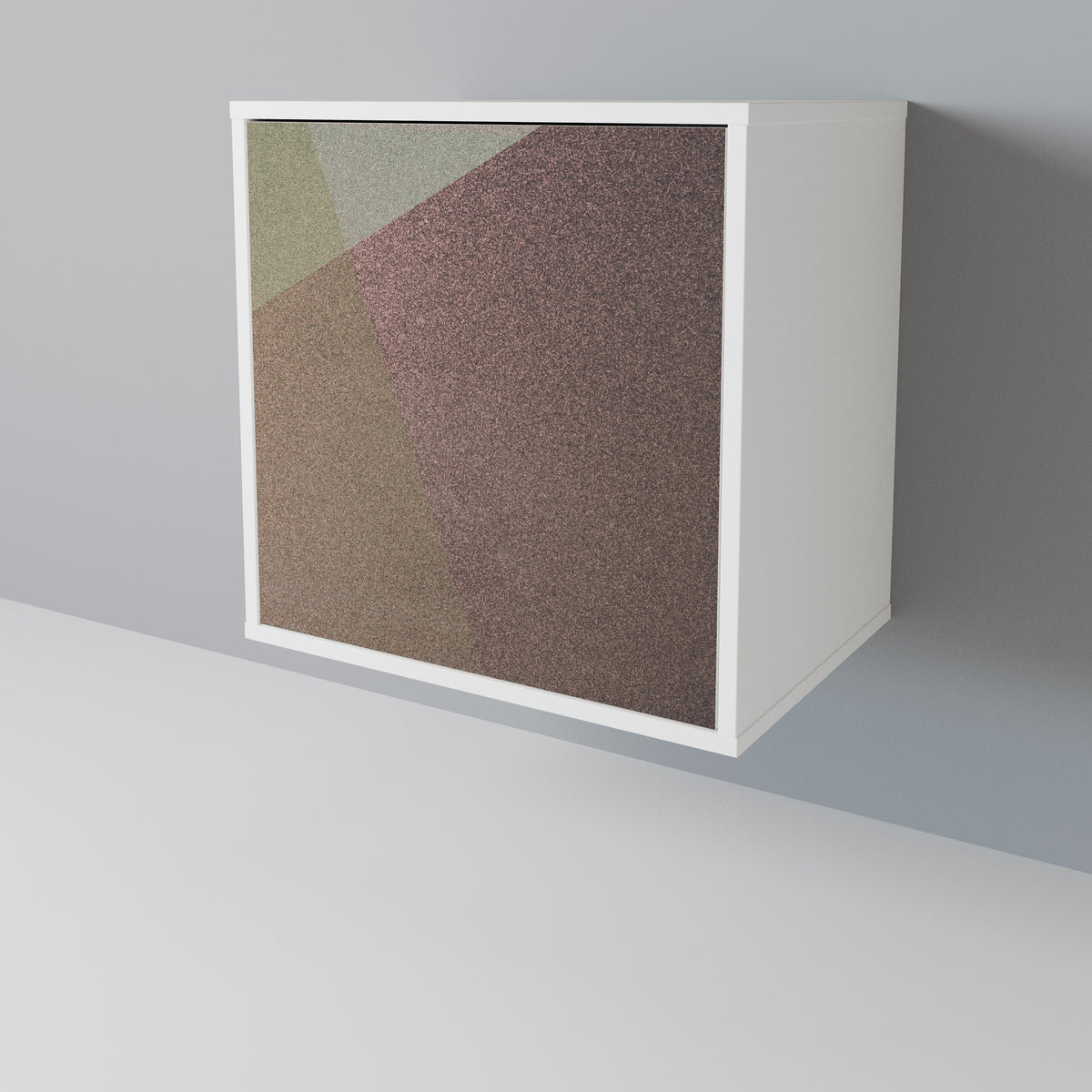 BEIGE GEOMETRY Skänk med en dörr