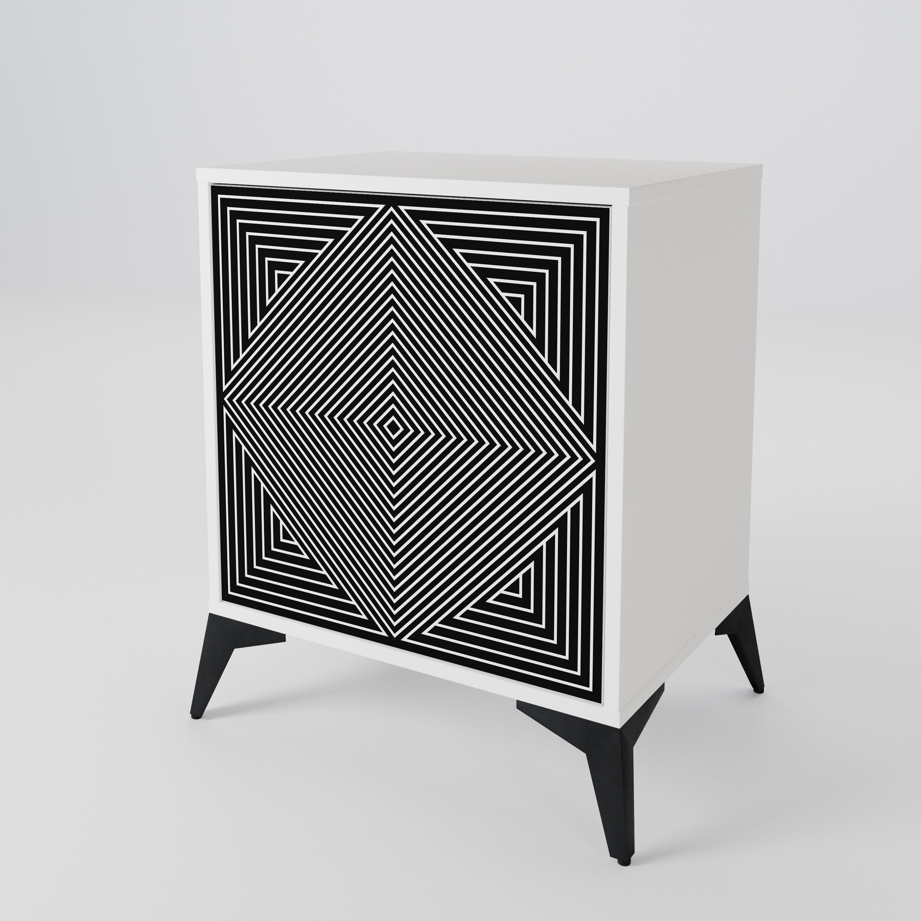 POLYGON ILLUSION 1-Door Sideboard