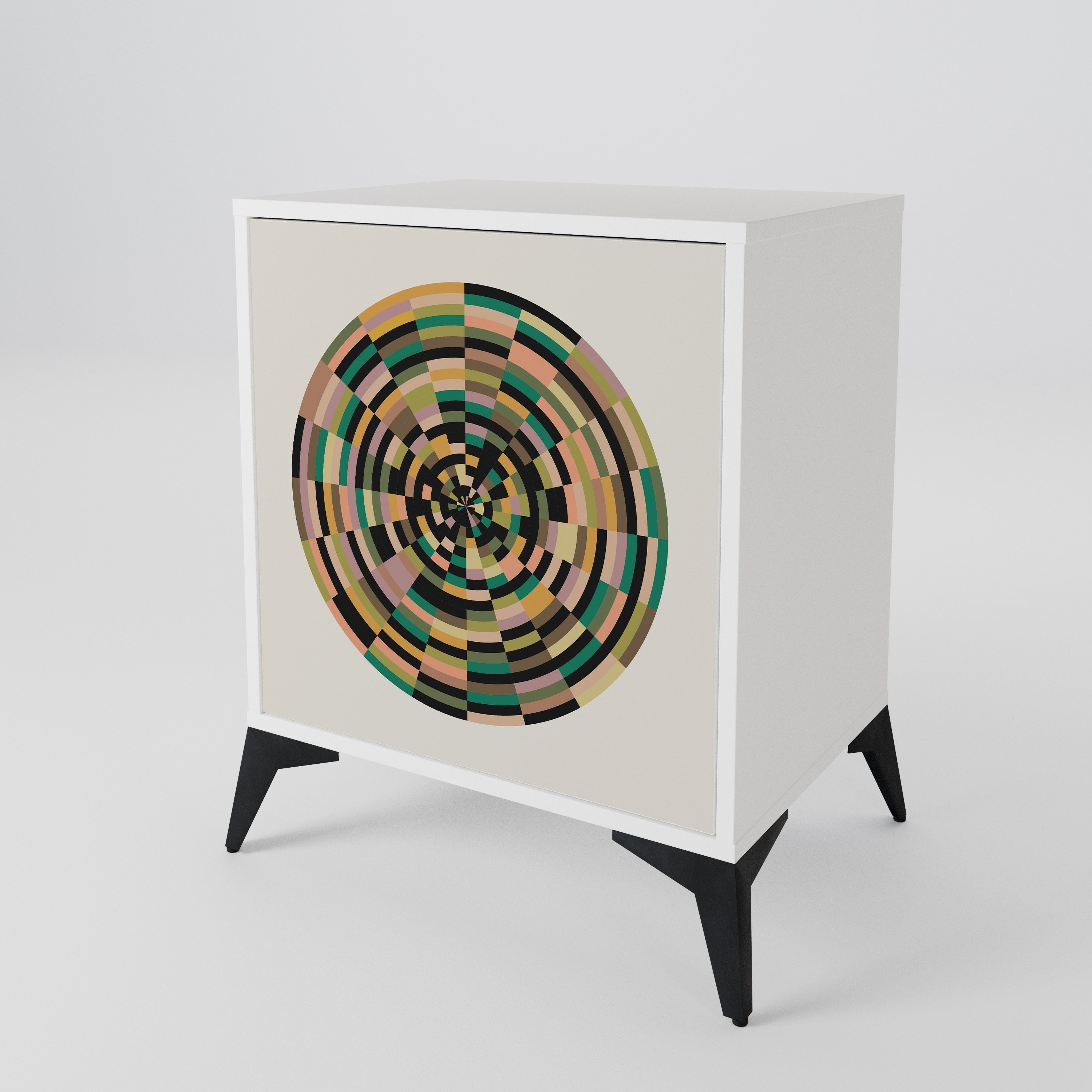 GREEN CIRCLES 1-Door Sideboard