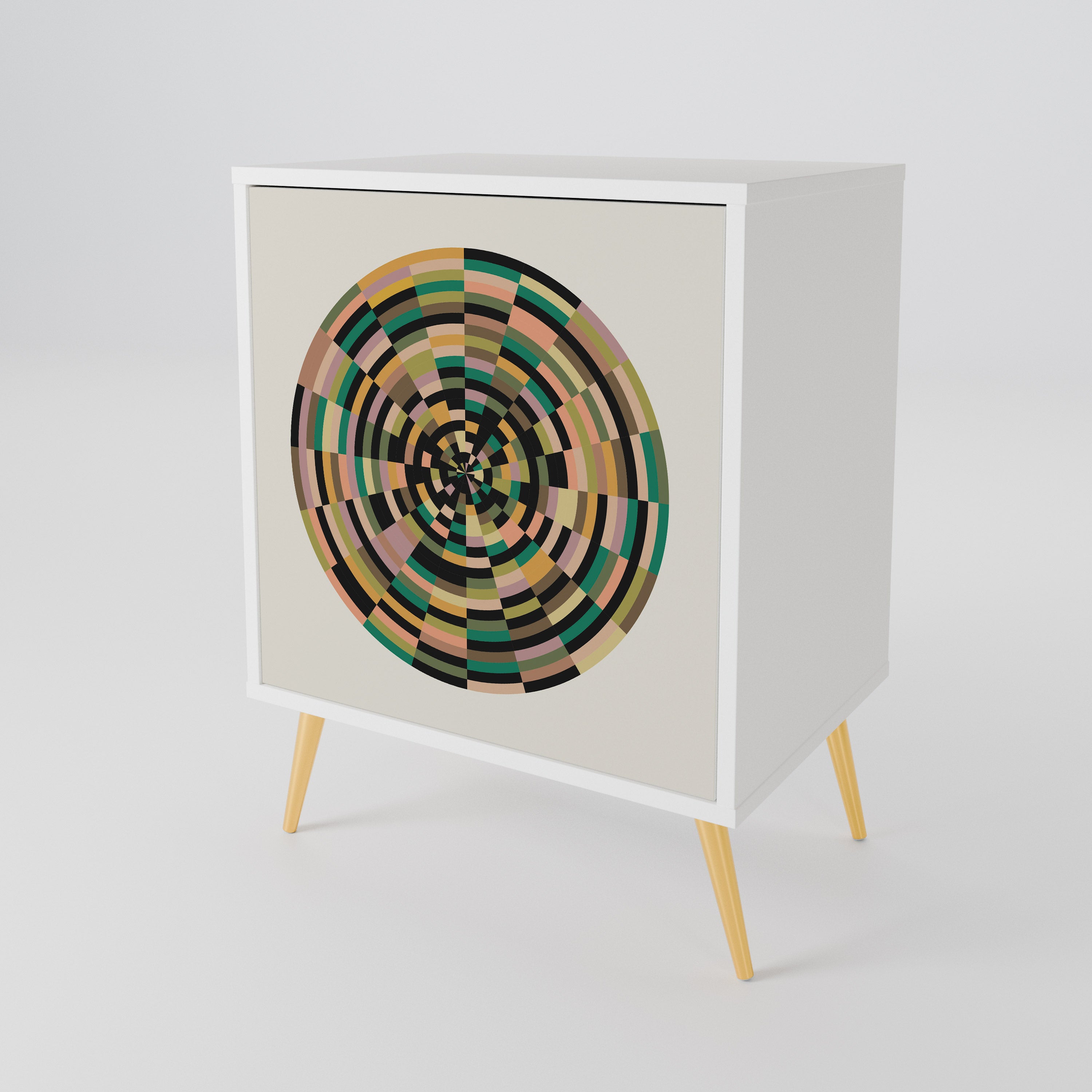 GREEN CIRCLES 1-Door Sideboard