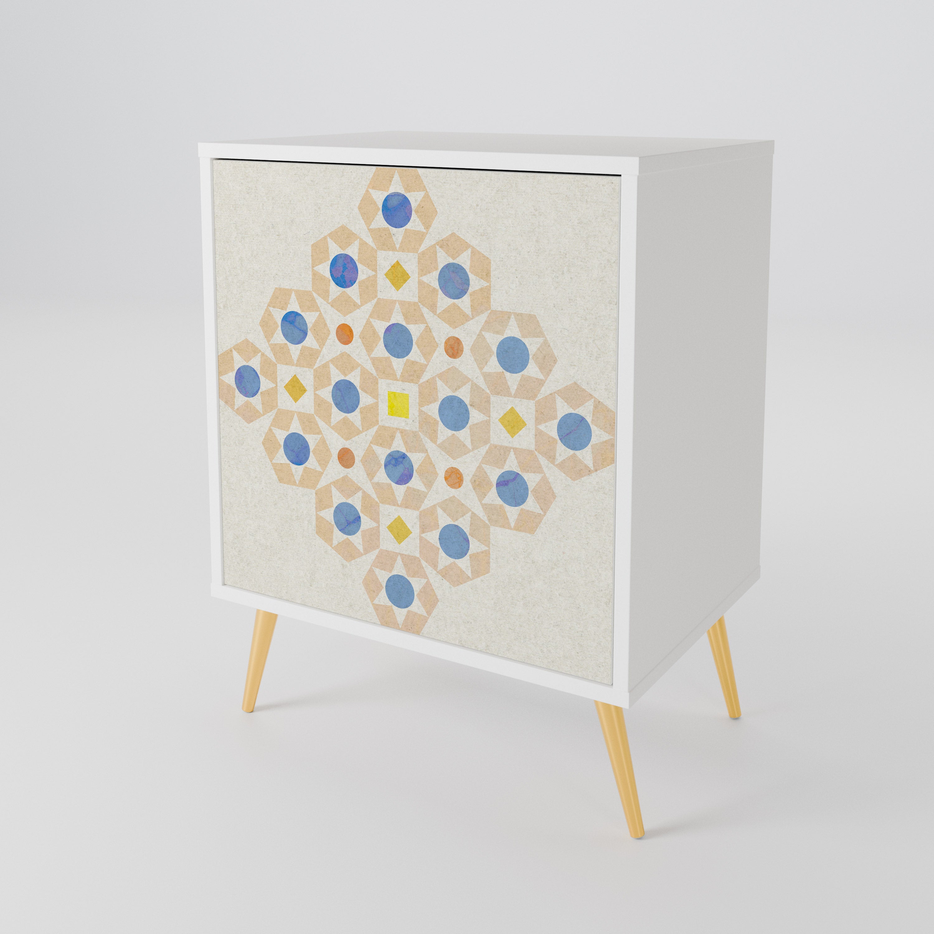PATTERNED PRISM 1-Door Sideboard