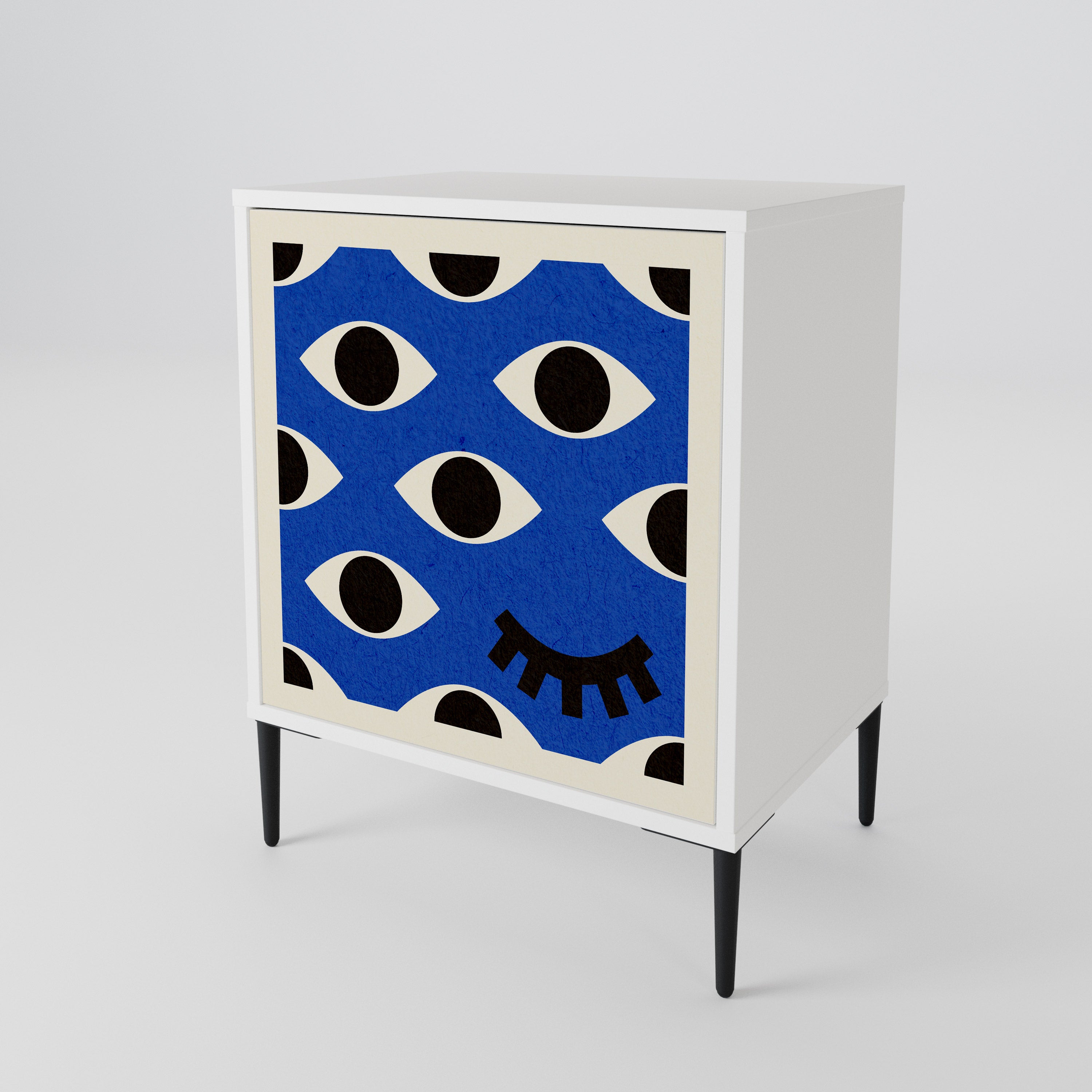GEOMETRIC EYES Skänk med en dörr