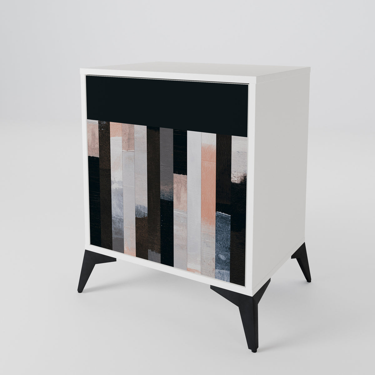 COLLAGE OF RECTANGLES Skänk med en dörr