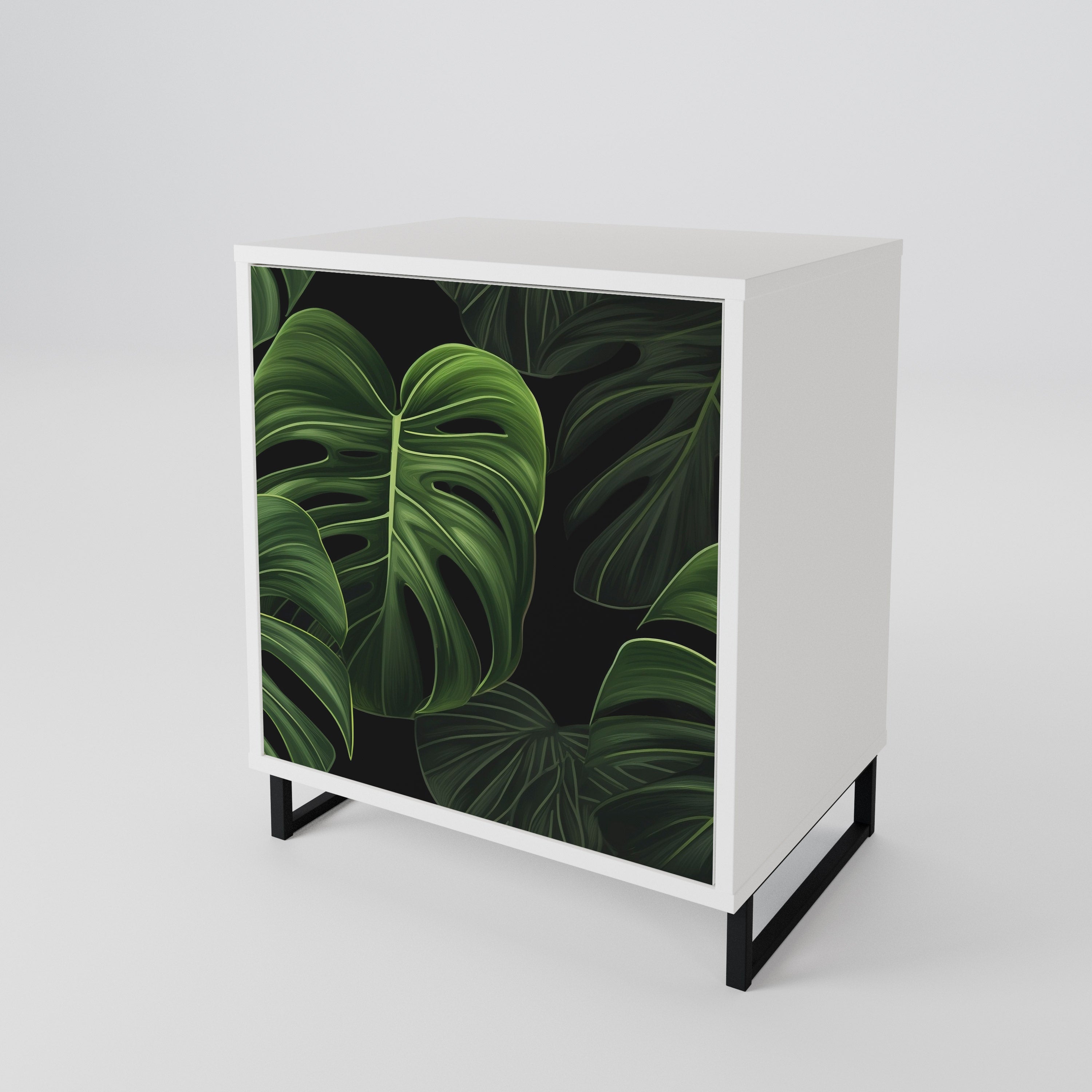 INFINITE MONSTERA Skänk med en dörr