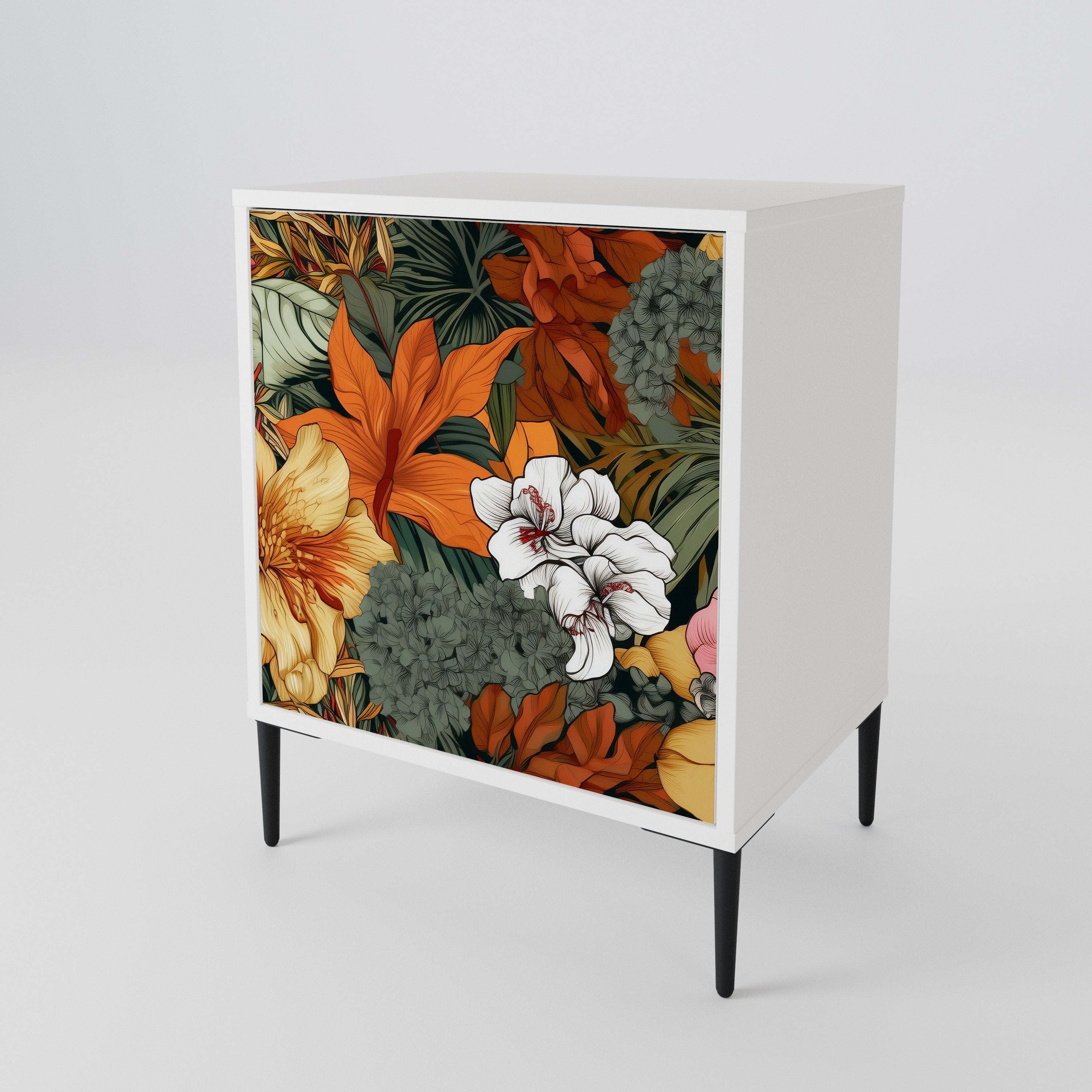 RADIANT FLORA Skänk med en dörr