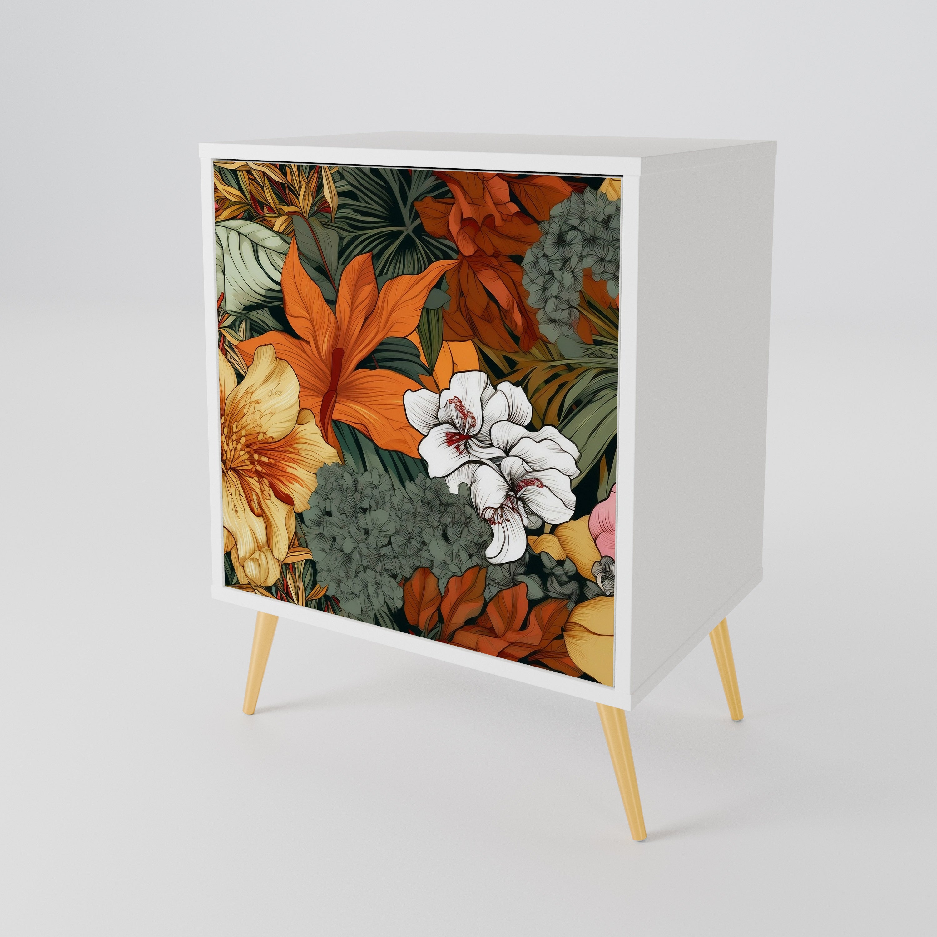 RADIANT FLORA Skänk med en dörr