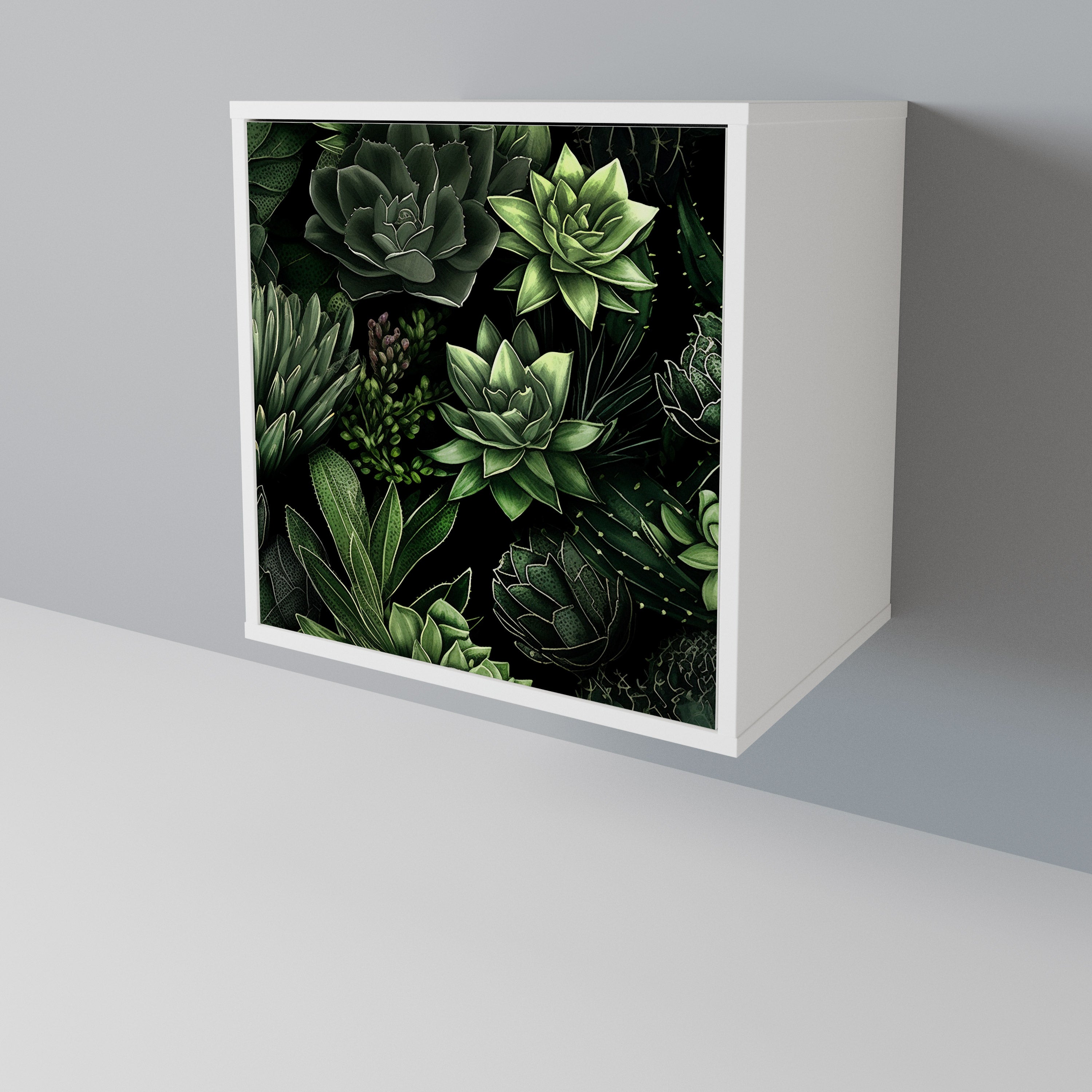 SUCCULENT JUNGLE Skänk med en dörr
