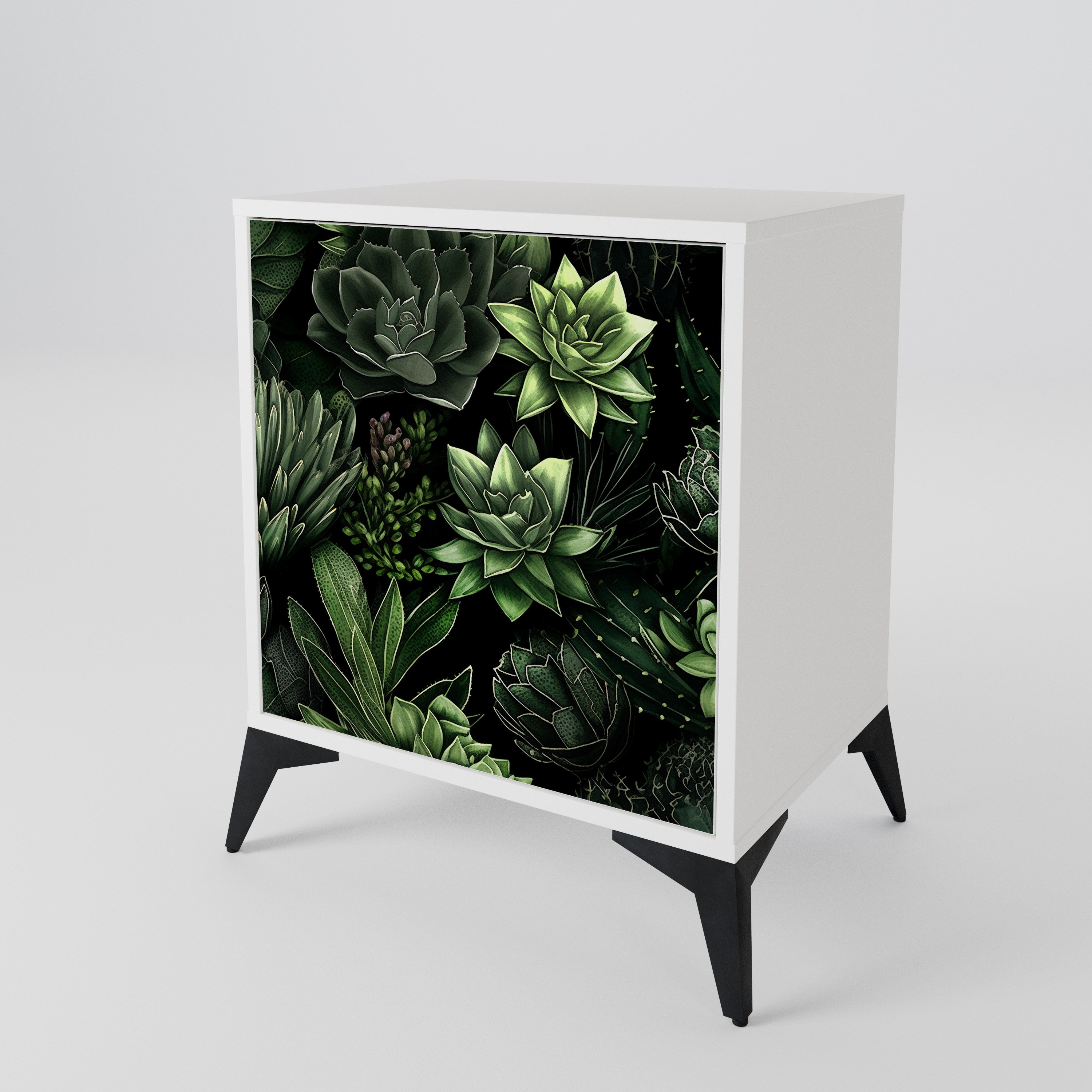SUCCULENT JUNGLE Skänk med en dörr