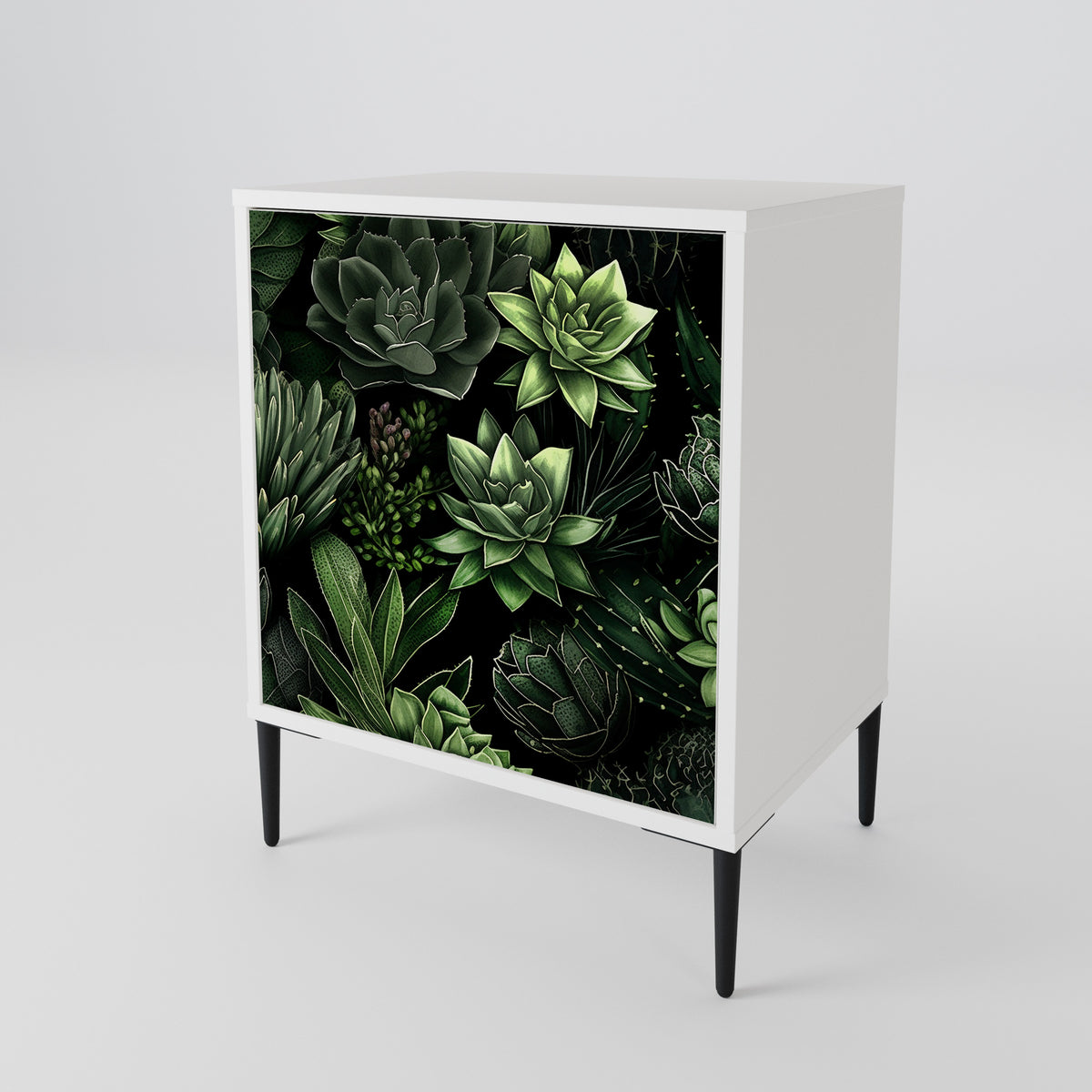 SUCCULENT JUNGLE Skänk med en dörr