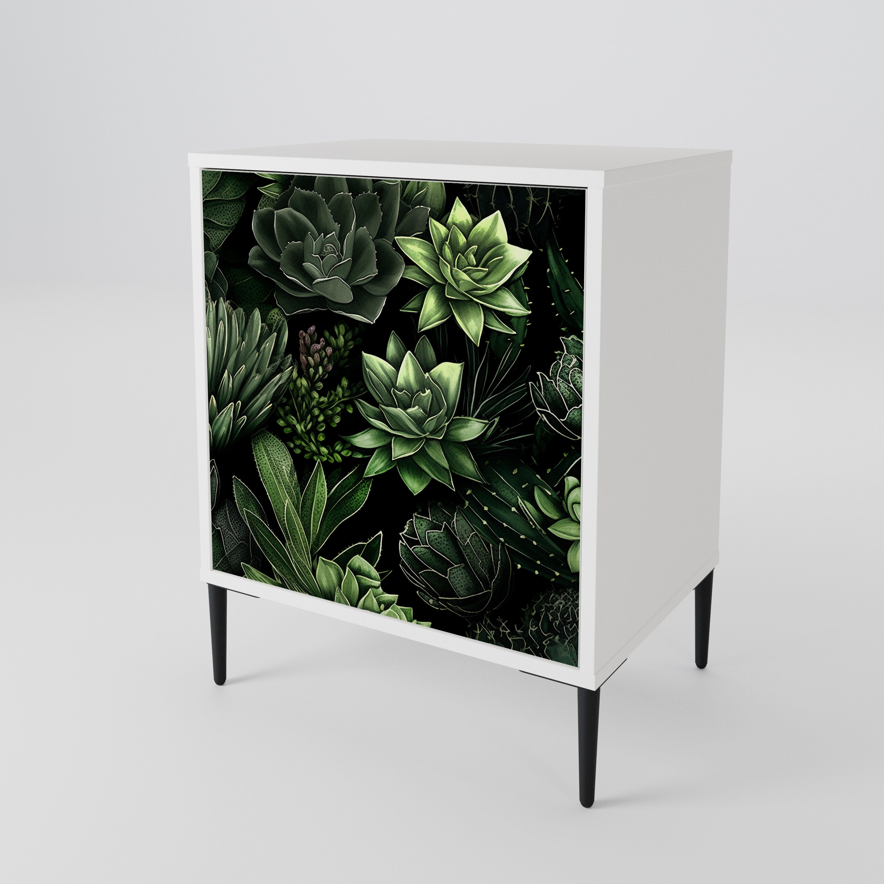 SUCCULENT JUNGLE Skänk med en dörr