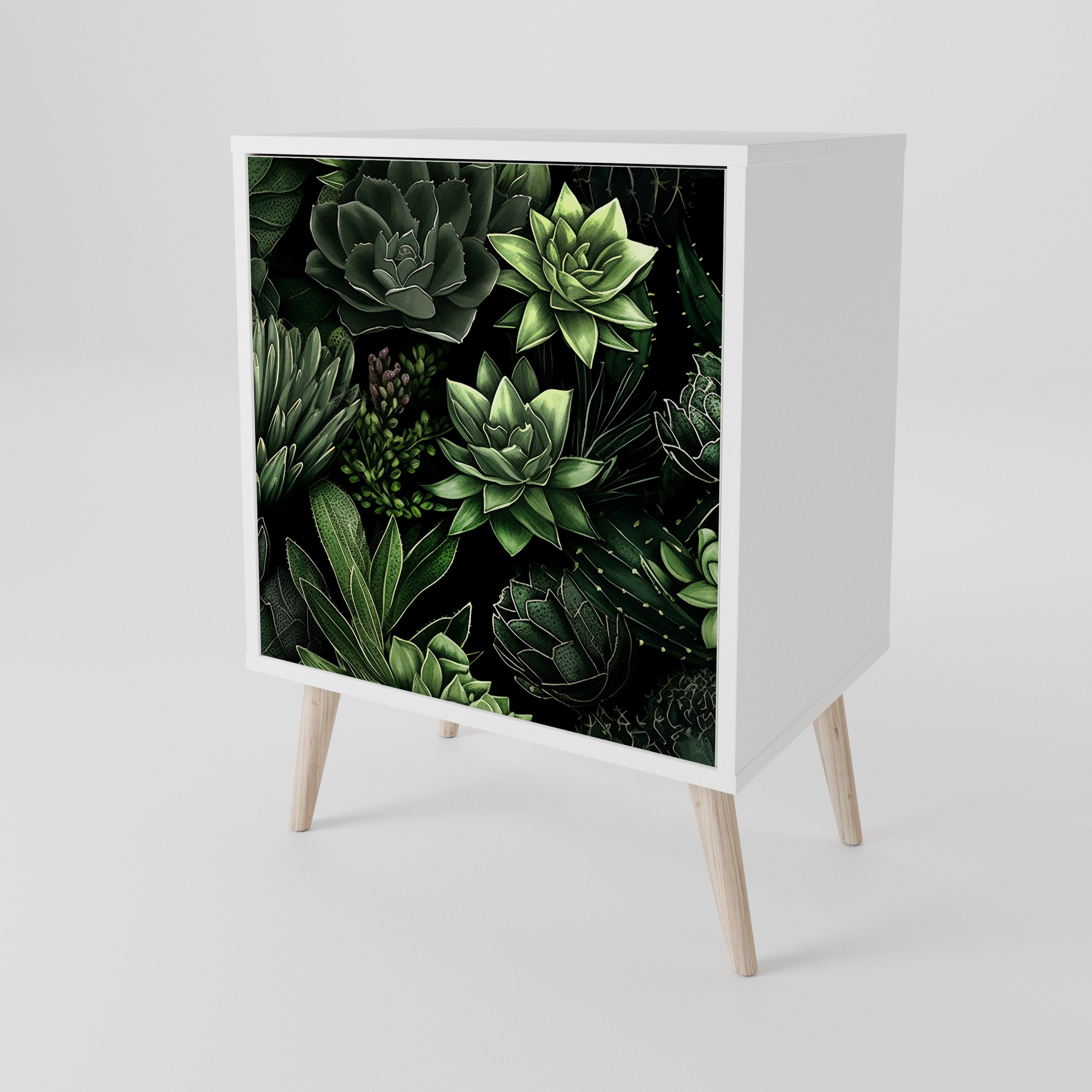 SUCCULENT JUNGLE Skänk med en dörr