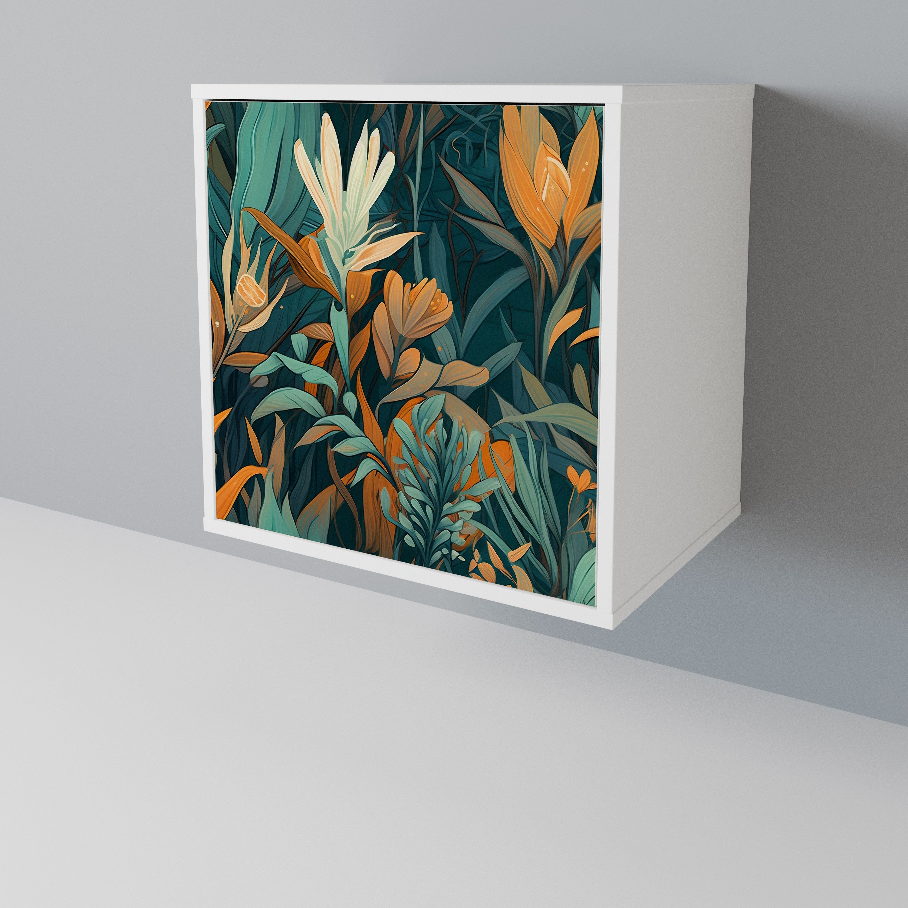 FLORAL SERENITY Skänk med en dörr