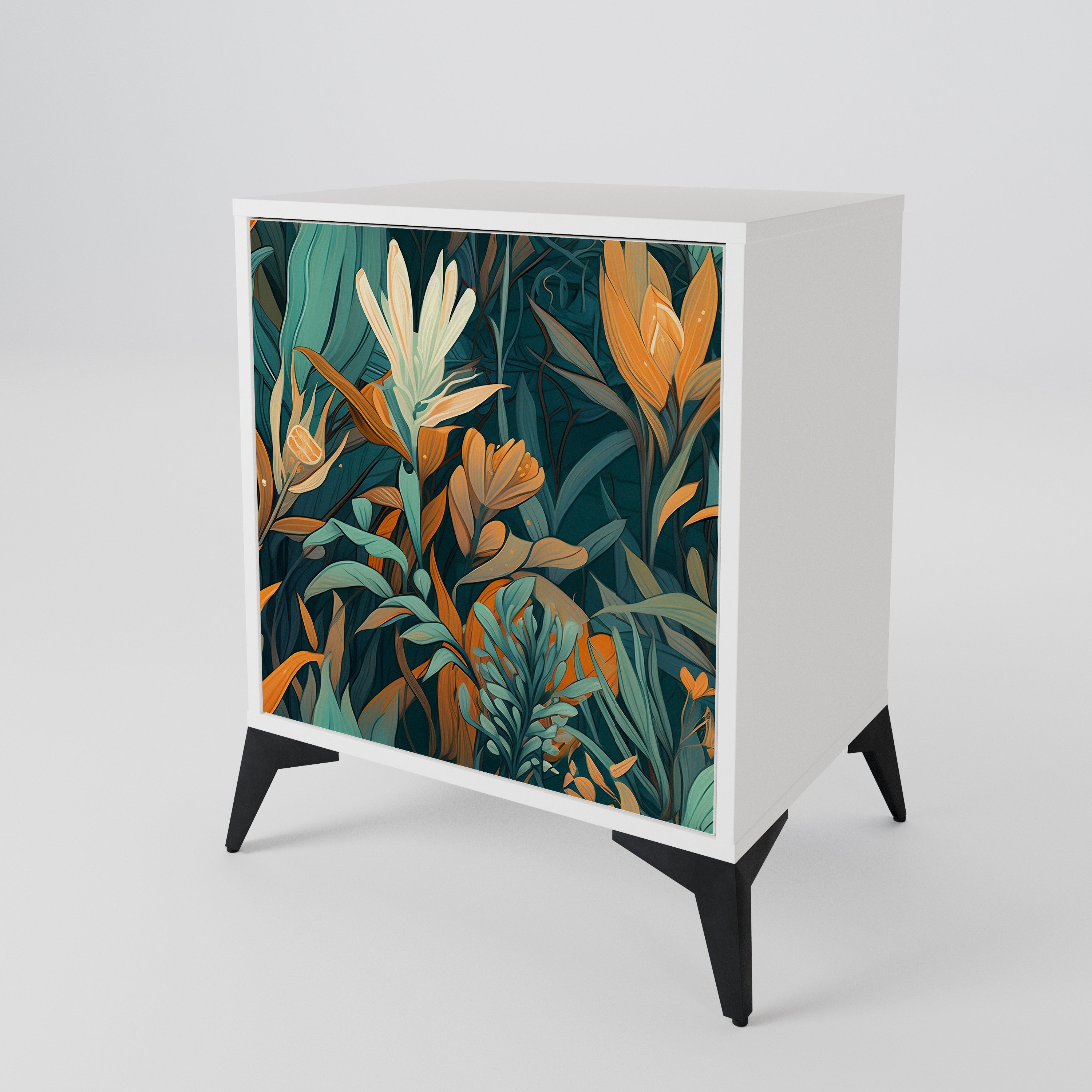 FLORAL SERENITY Skänk med en dörr