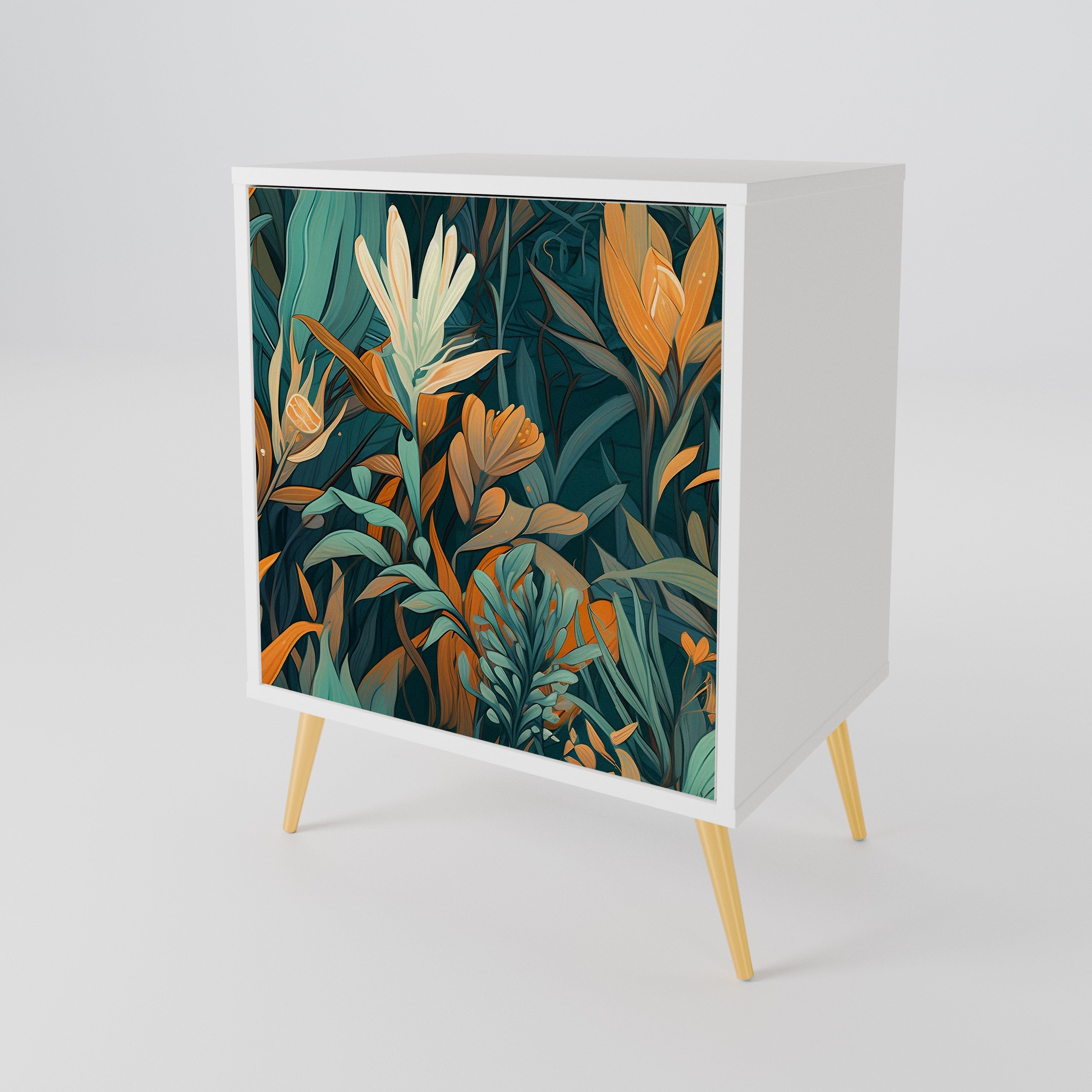 FLORAL SERENITY Skänk med en dörr