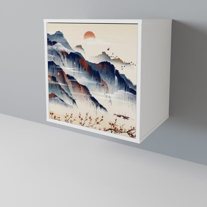 JAPANESE LANDSCAPE Skänk med en dörr
