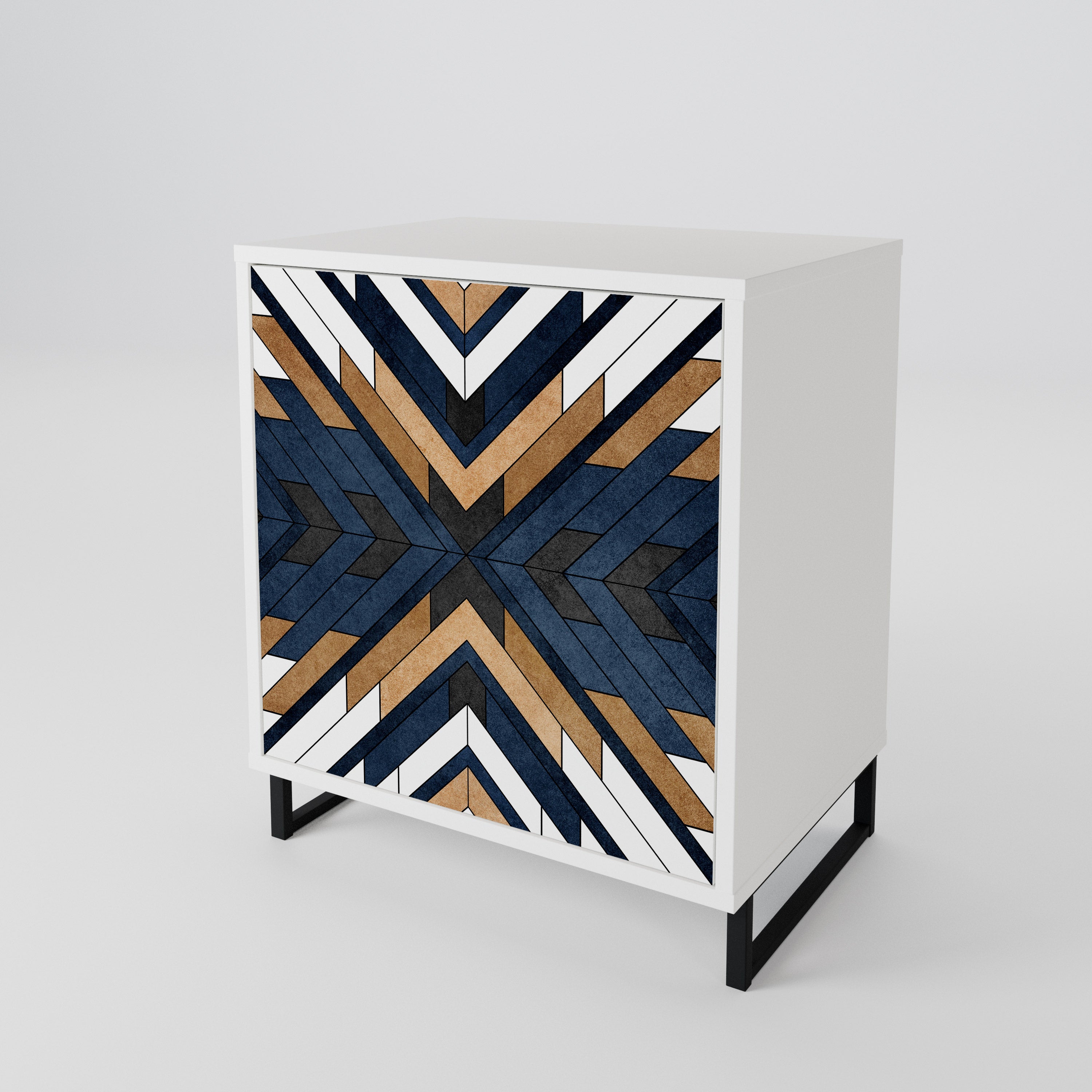 ARTFUL GEOMETRY Skänk med en dörr