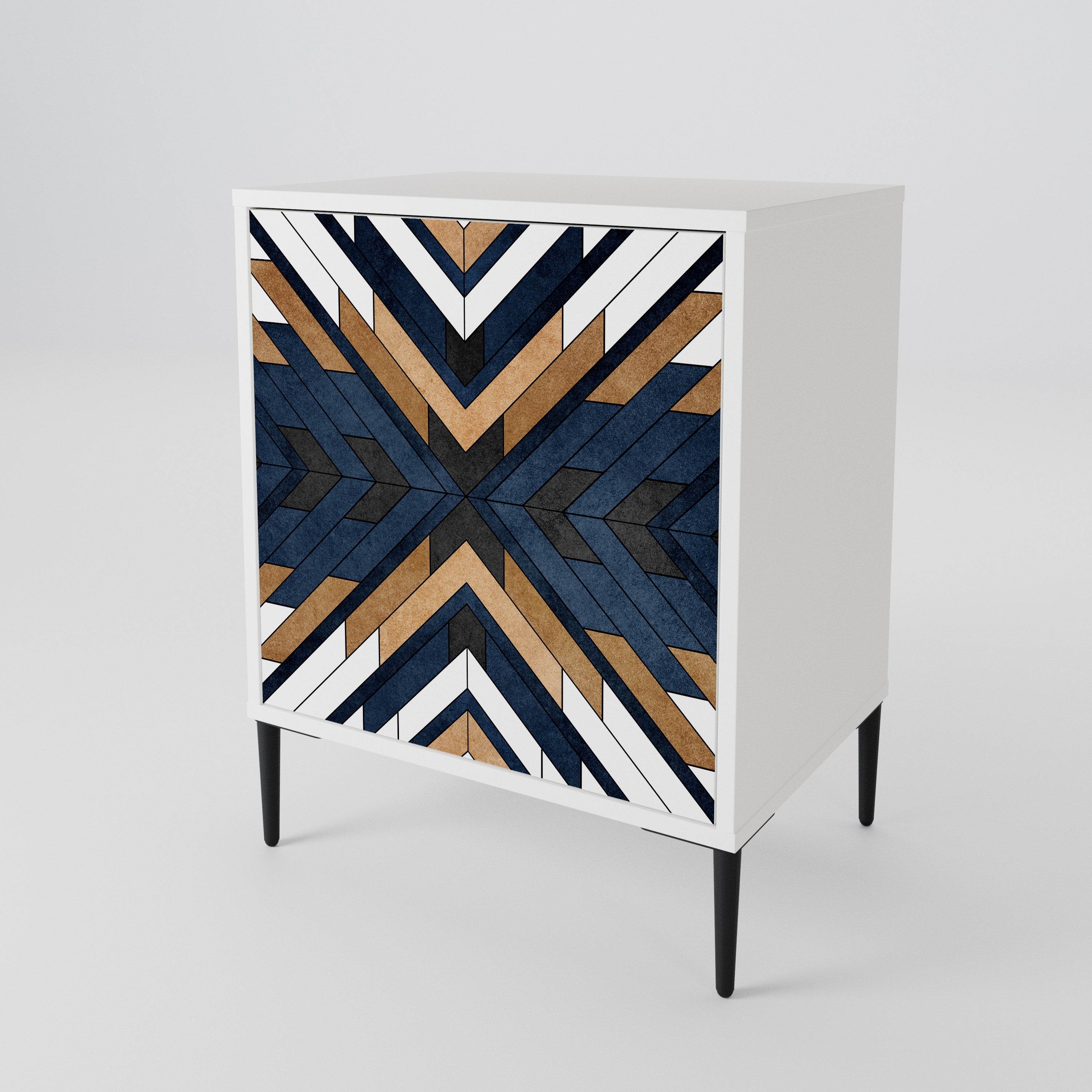 ARTFUL GEOMETRY Skänk med en dörr