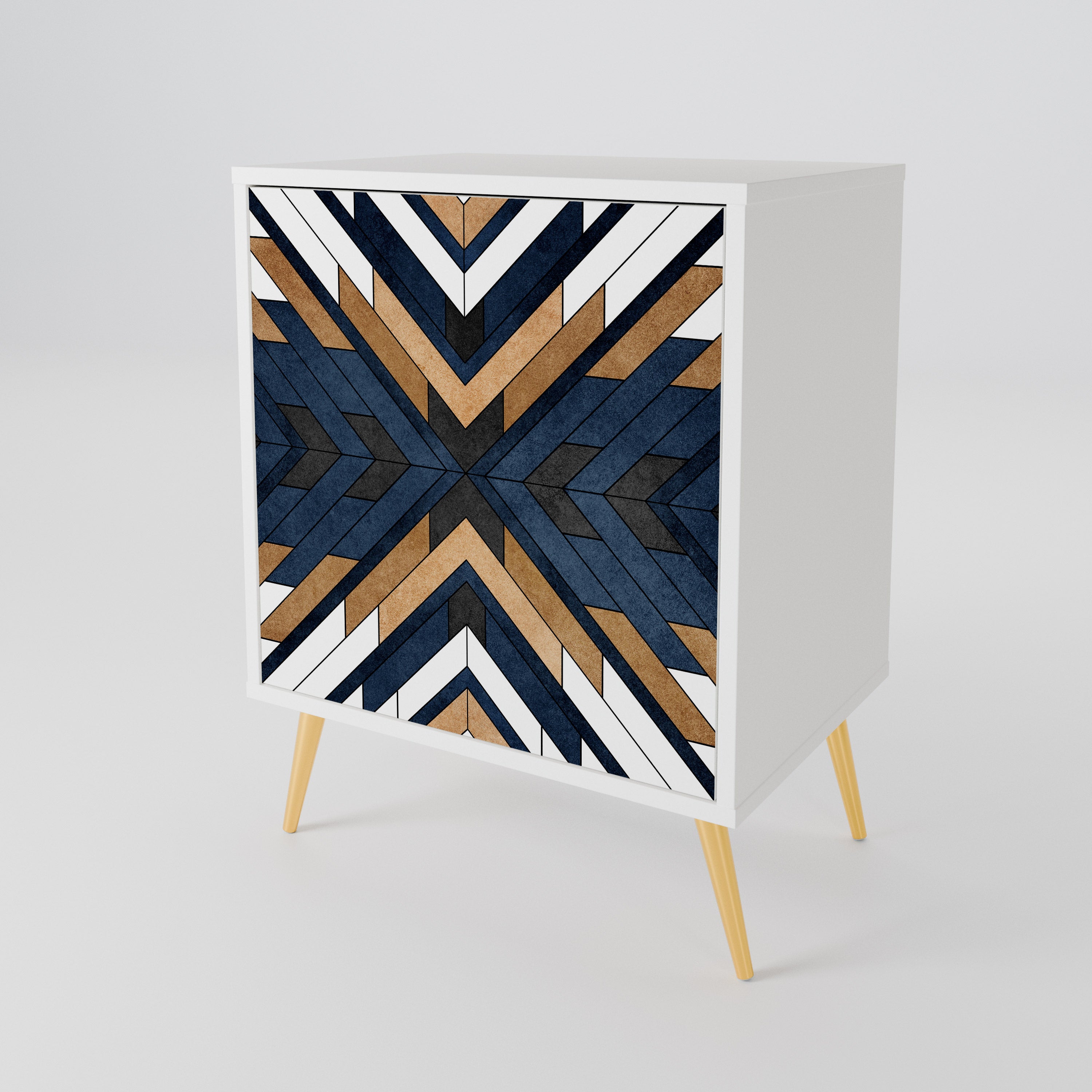 ARTFUL GEOMETRY Skänk med en dörr