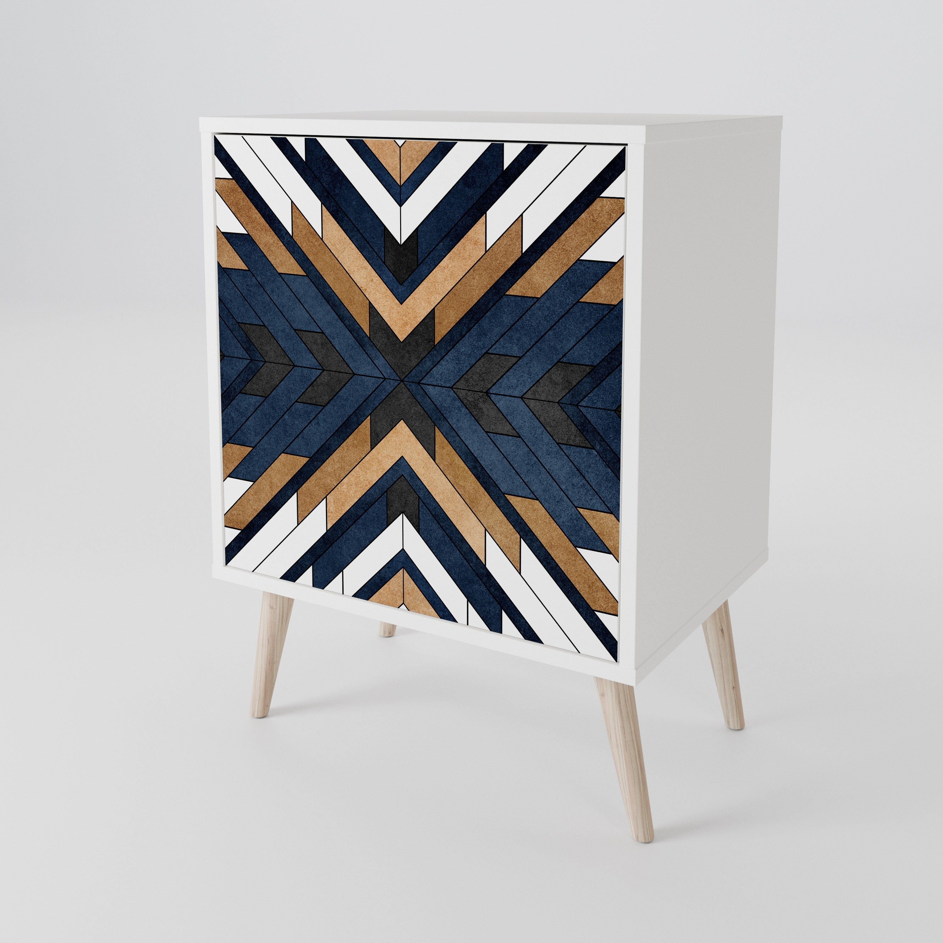 ARTFUL GEOMETRY Skänk med en dörr