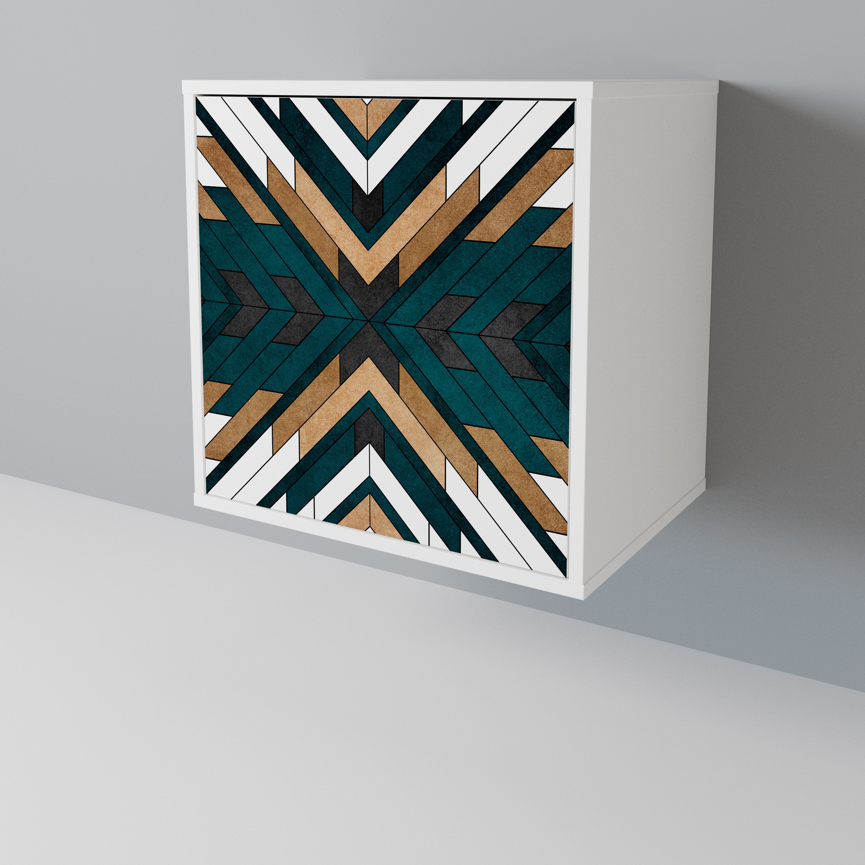 ARTISTIC GEOMETRY Skänk med en dörr
