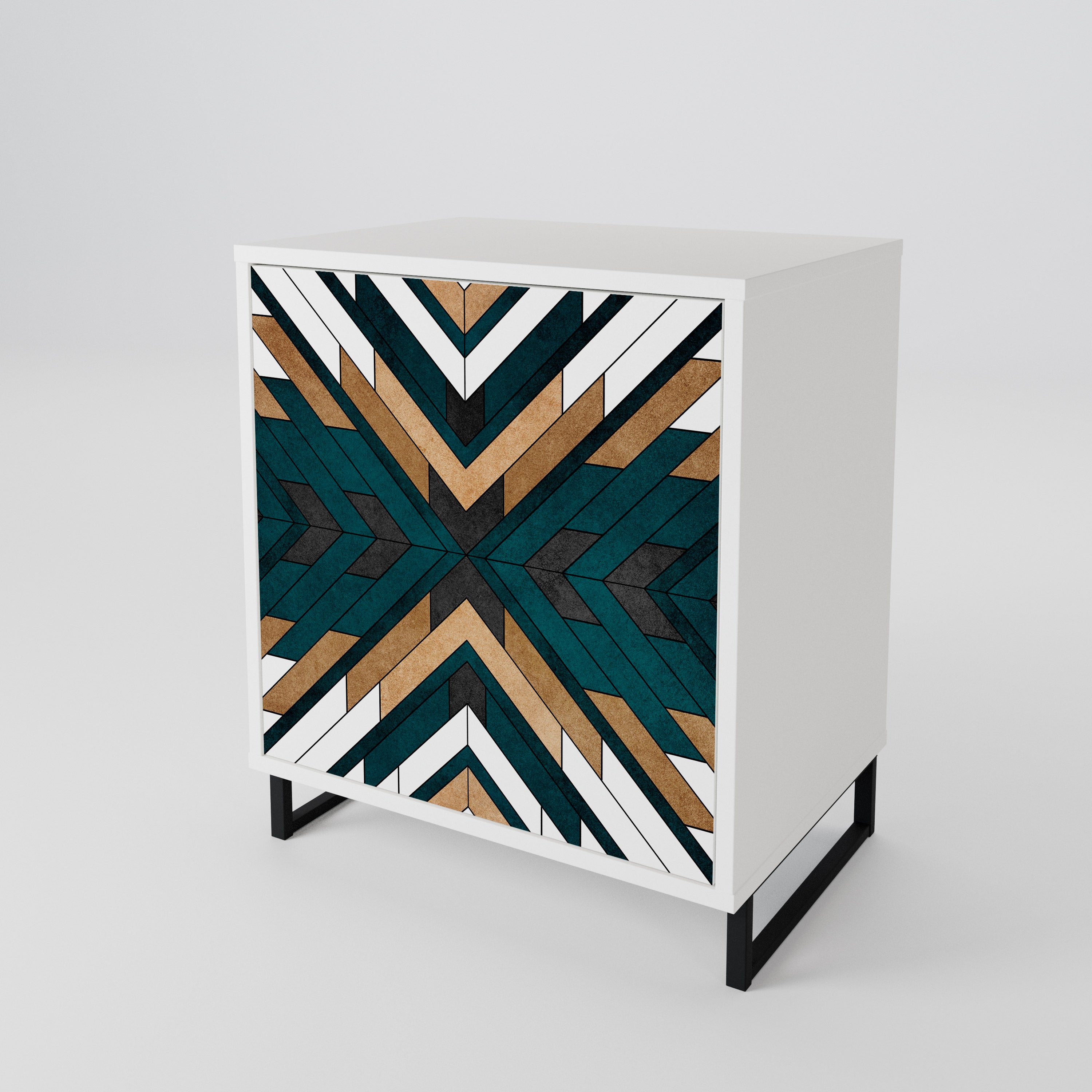 ARTISTIC GEOMETRY Skänk med en dörr
