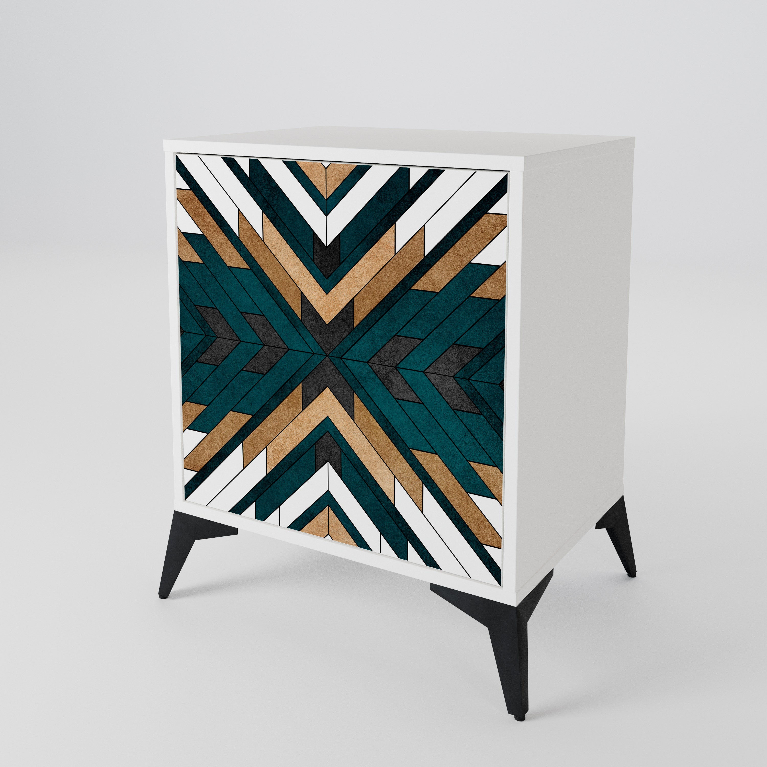 ARTISTIC GEOMETRY Skänk med en dörr