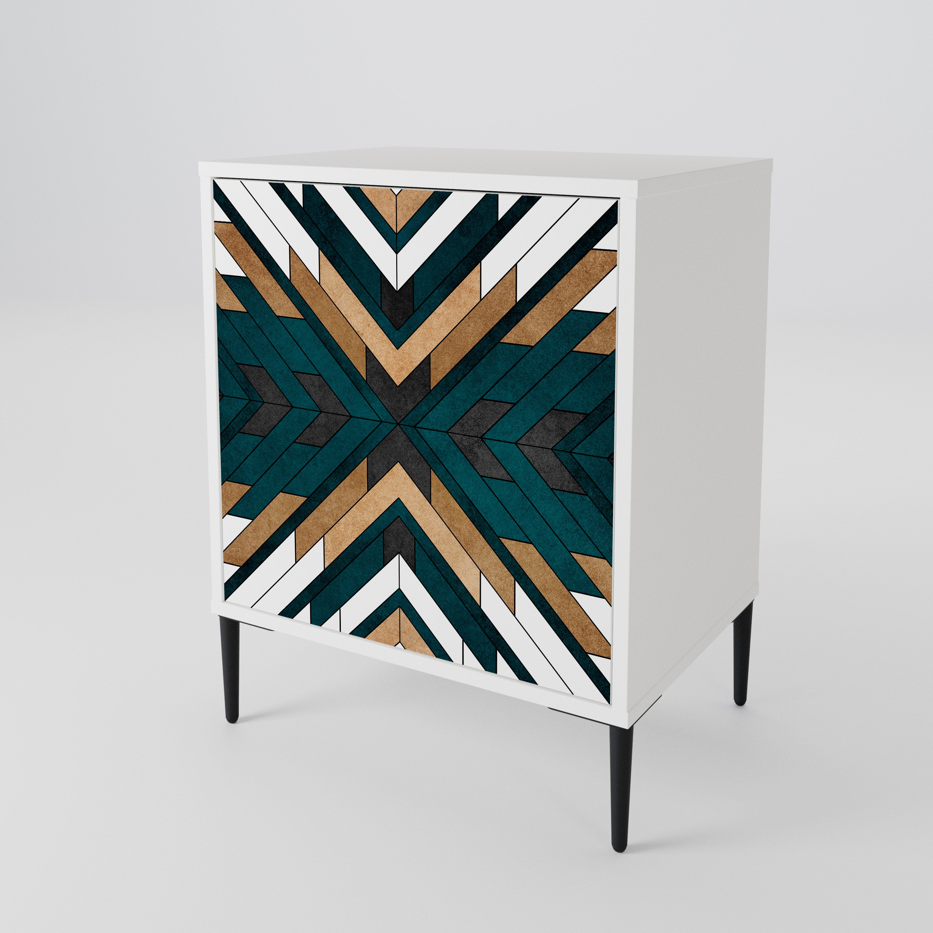 ARTISTIC GEOMETRY Skänk med en dörr