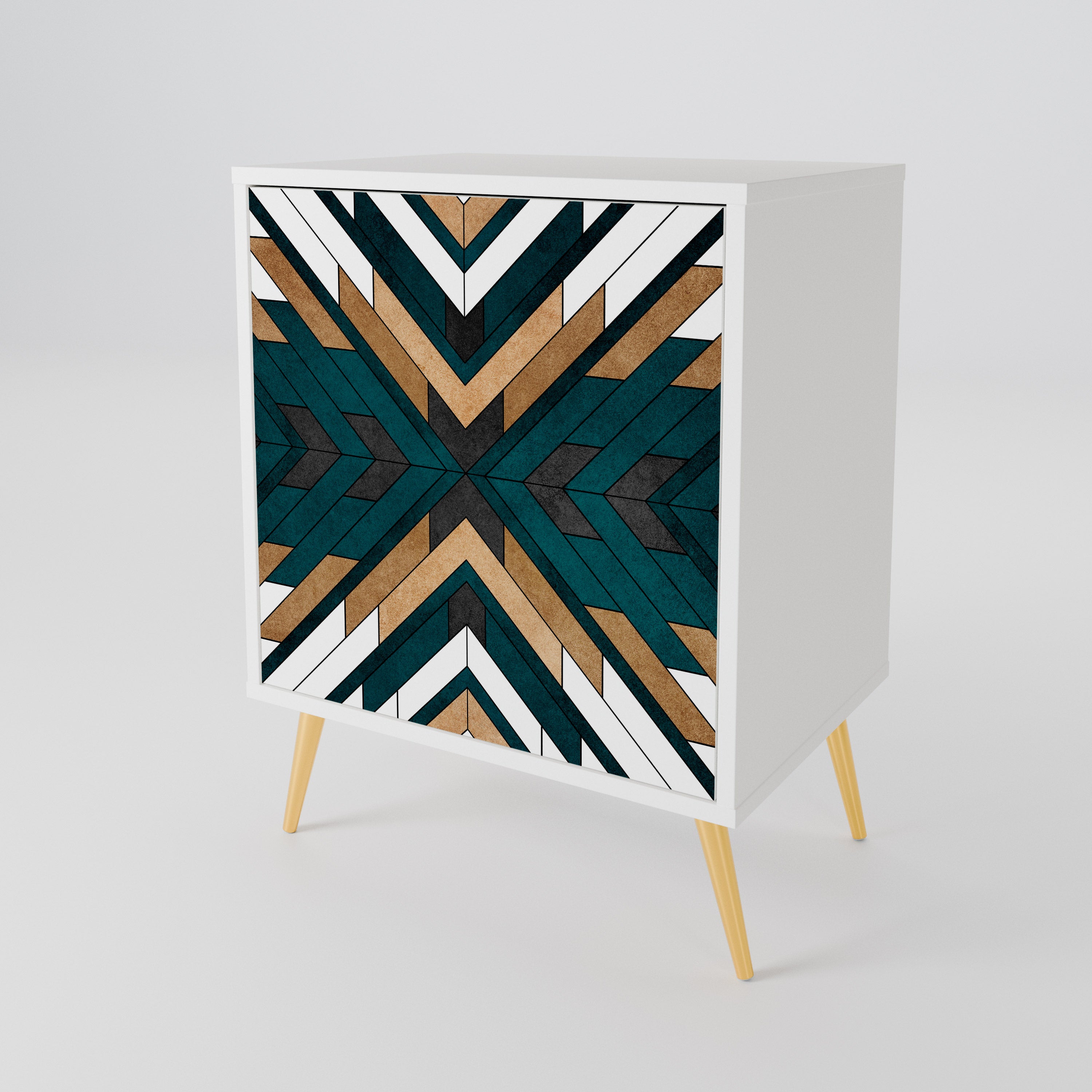 ARTISTIC GEOMETRY Skänk med en dörr