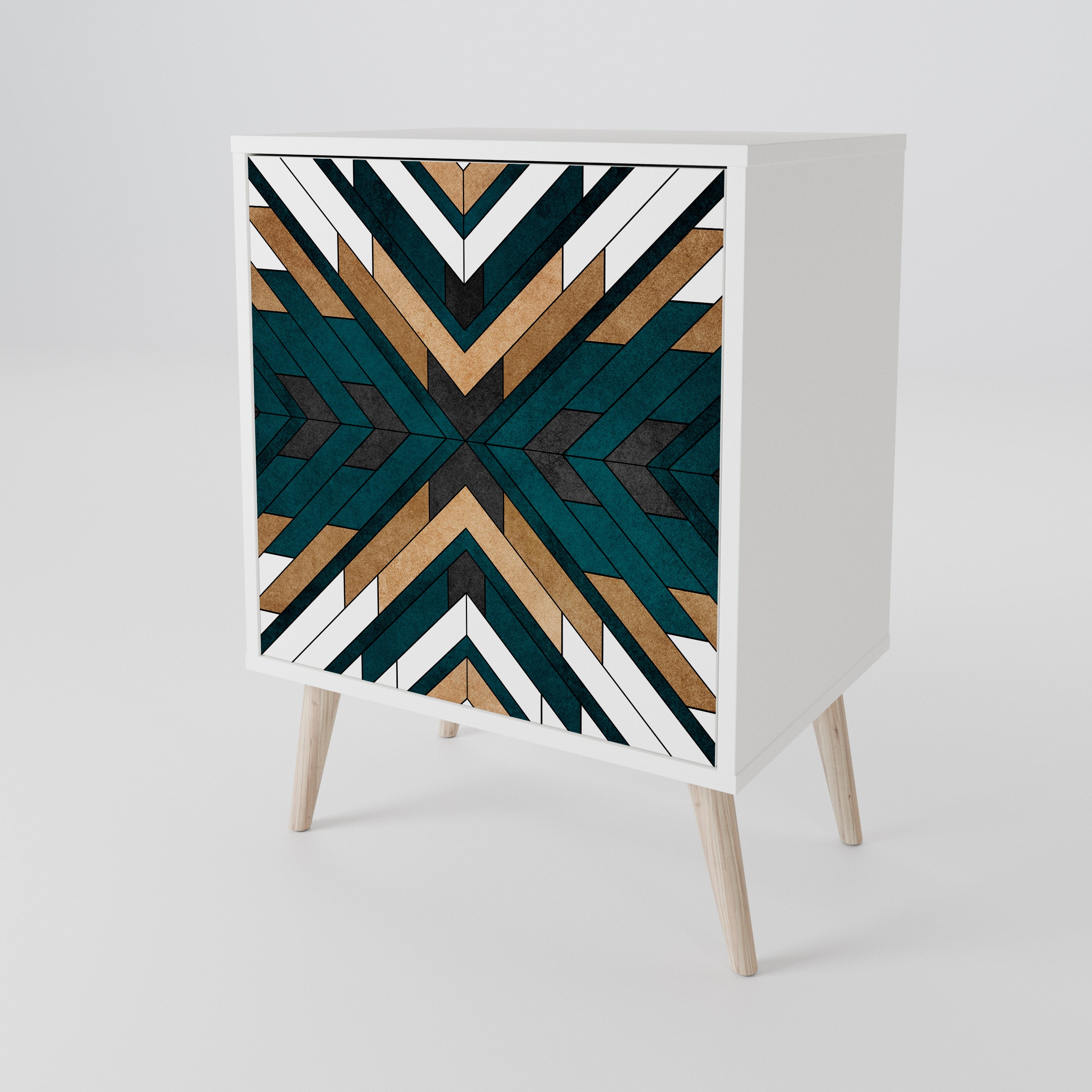 ARTISTIC GEOMETRY Skänk med en dörr