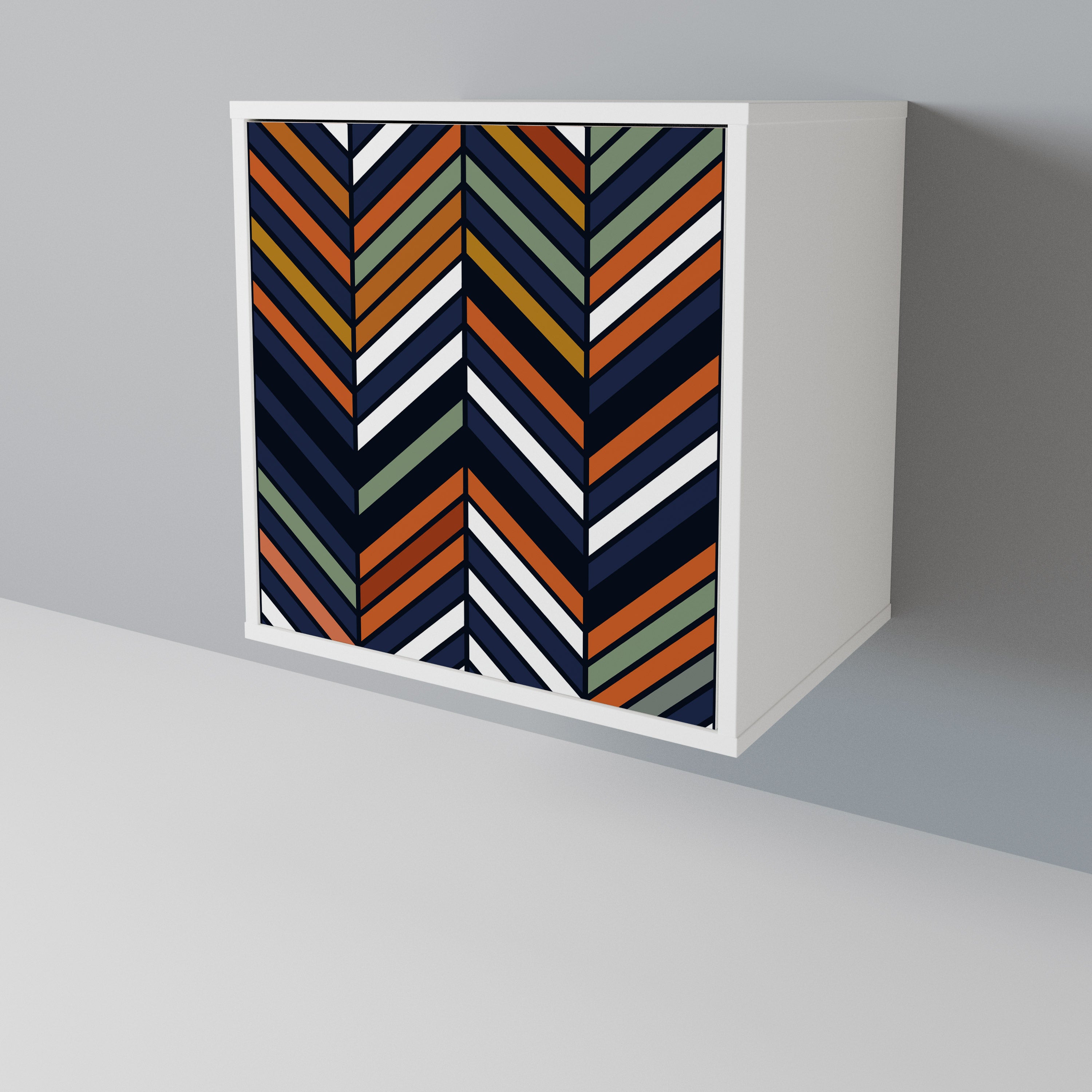 VIBRANT PATCHWORK Skänk med en dörr