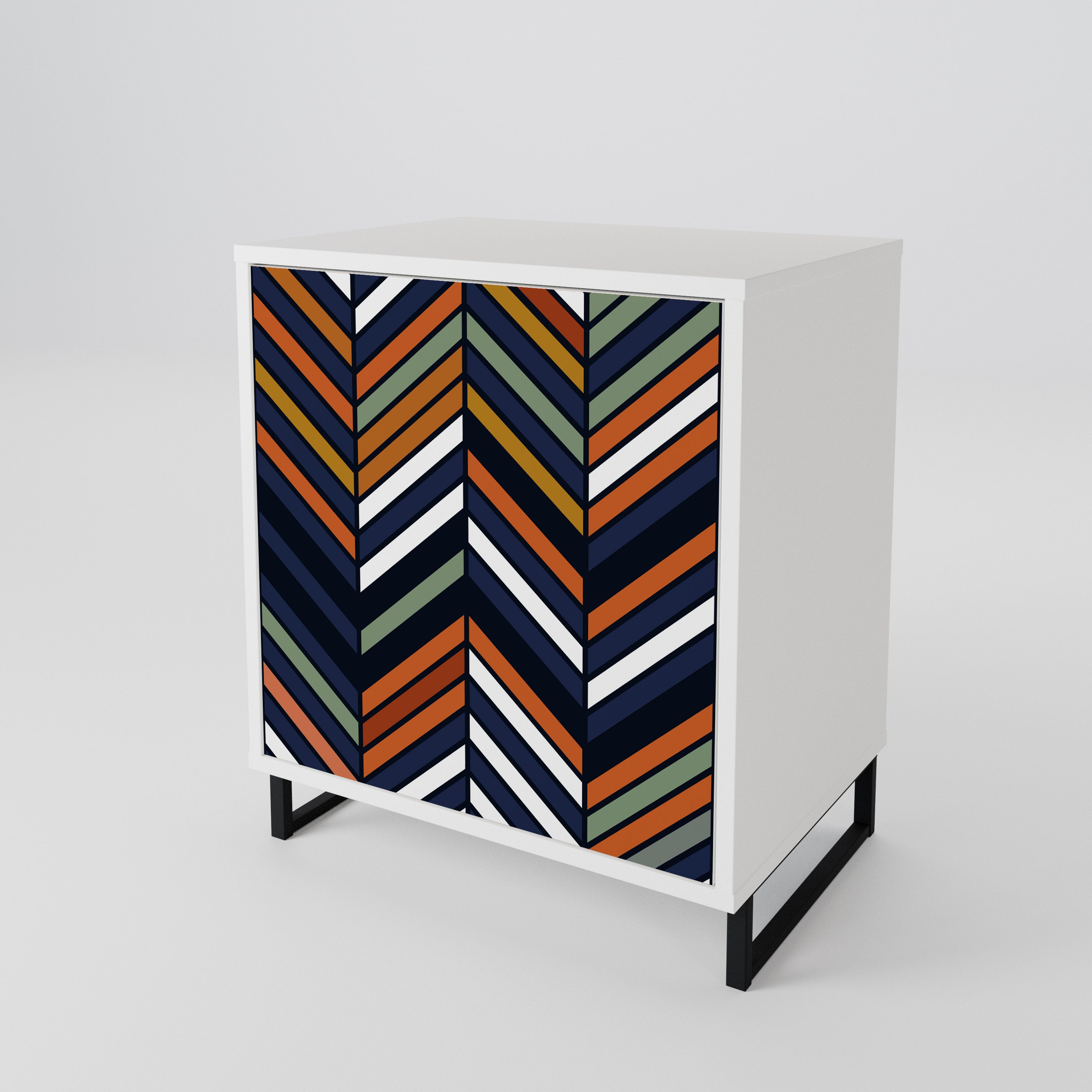 VIBRANT PATCHWORK Skänk med en dörr
